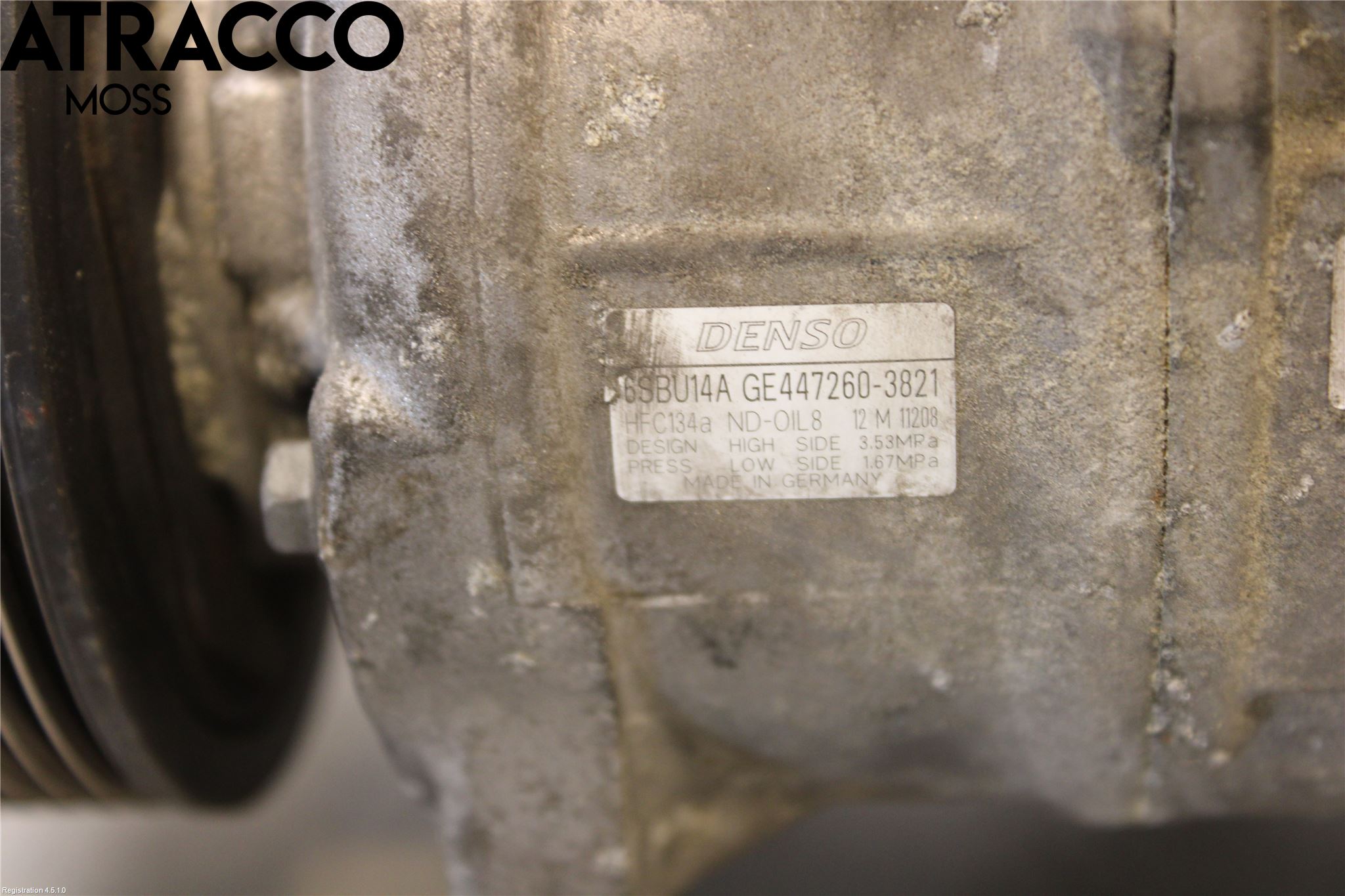 BMW 5 F10/F11/F18 09-17 Varme Ac Kompressor