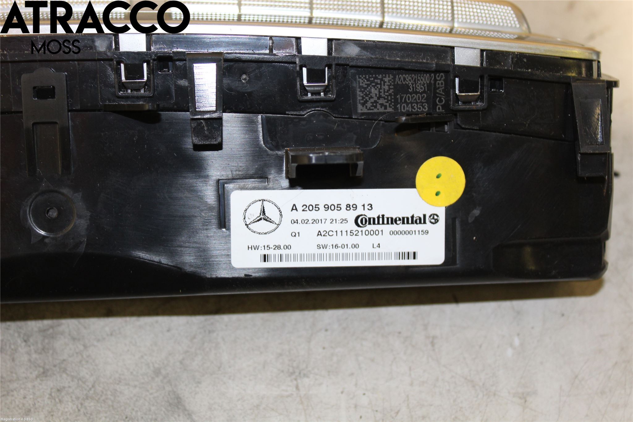 Mercedes-Benz MB C-KLASS (W205) 14-21 Varme Ac Betjening-Display