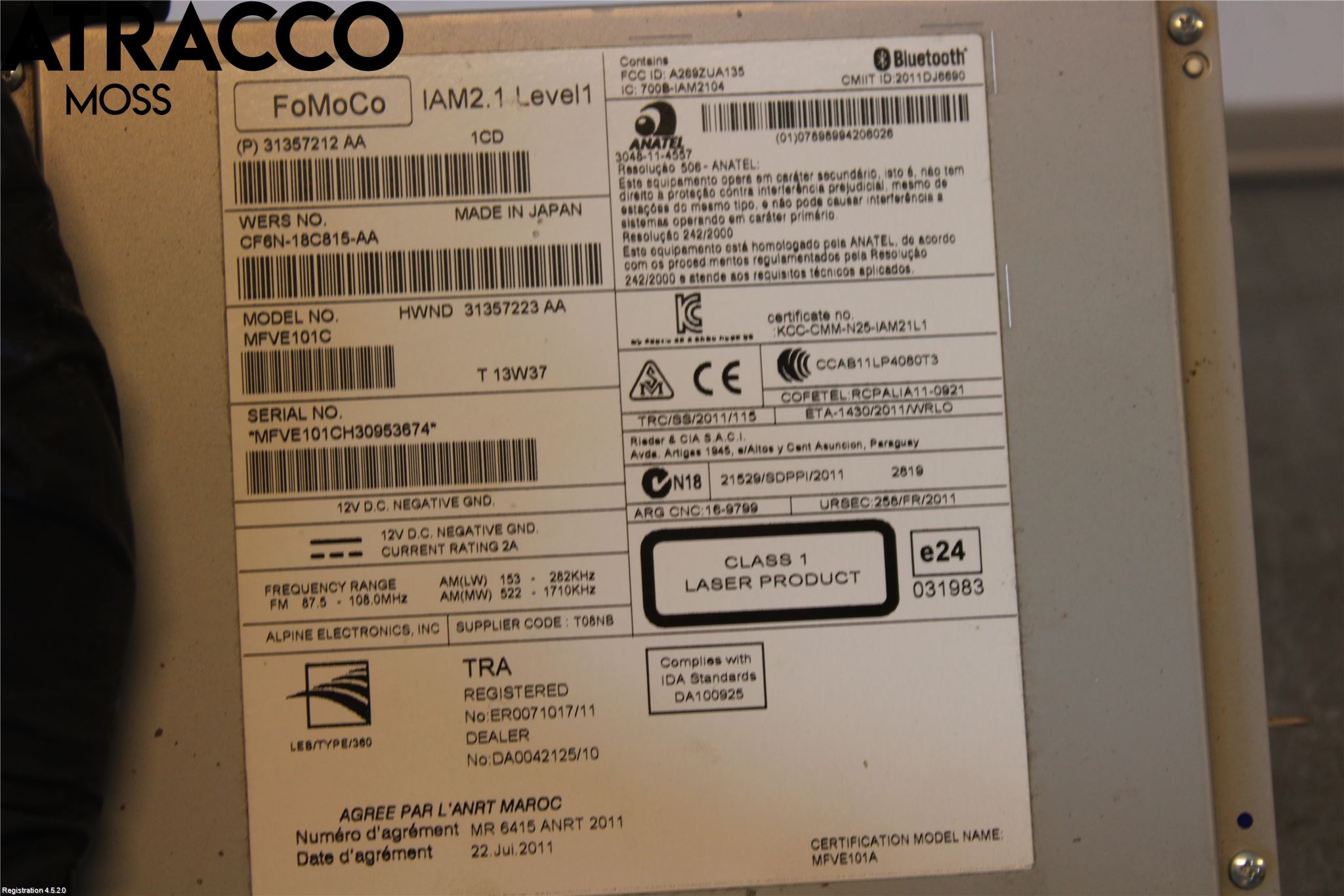 Volvo V70 14-16 Stereo Radio Med Cd