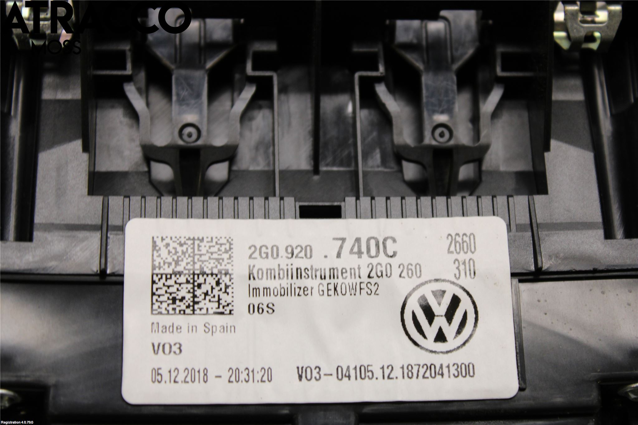 Volkswagen VW POLO VI 18->> Instr Kombinert