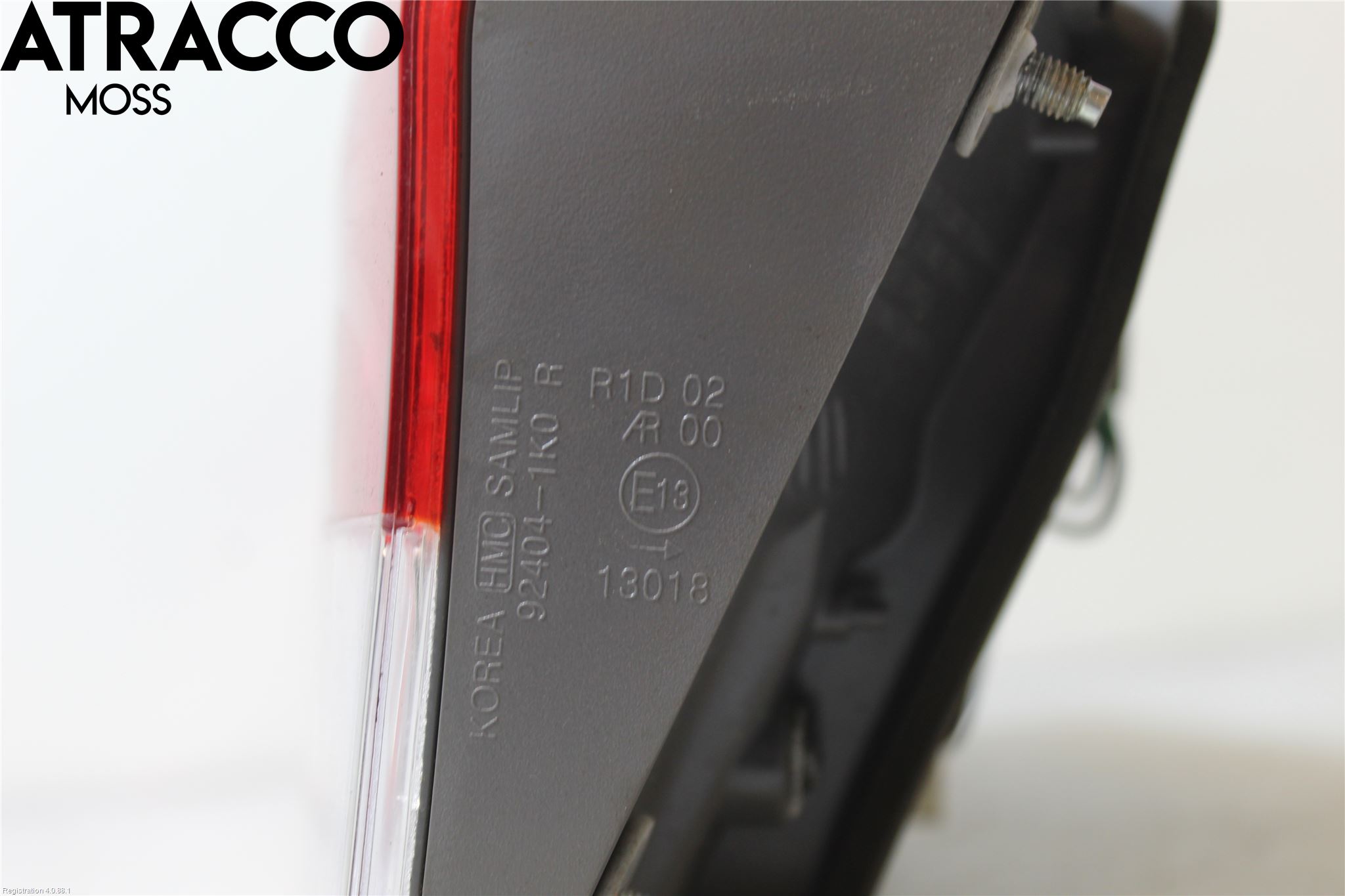 Hyundai ix20 Baklykt Høyre  På Luke(Indre)