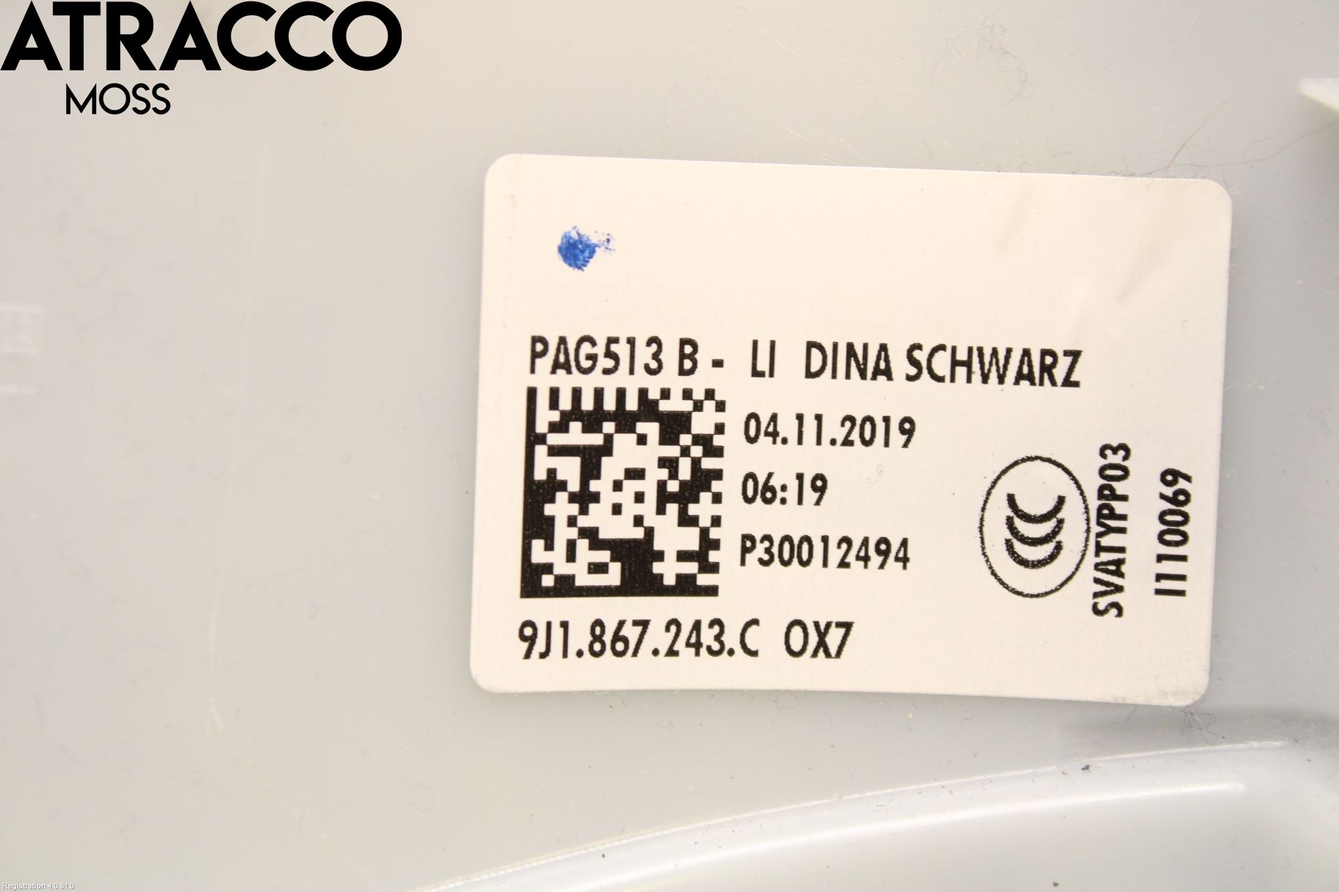 Porsche TAYCAN 20- Innr Deksel A-B-C Stolpe