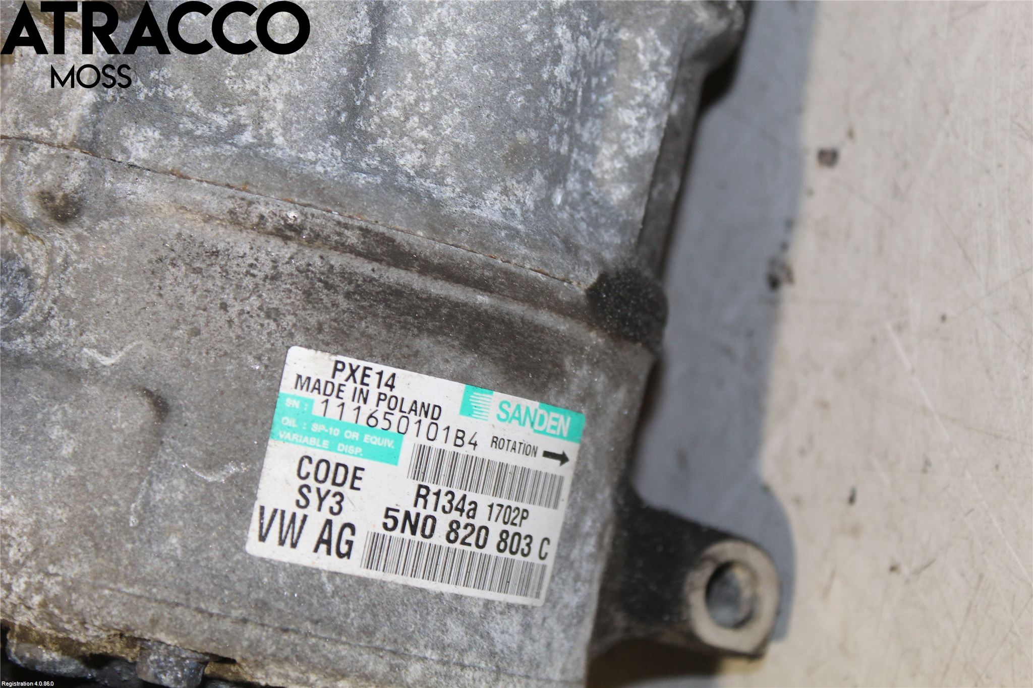 Volkswagen VW JETTA V 06-10 Varme Ac Kompressor