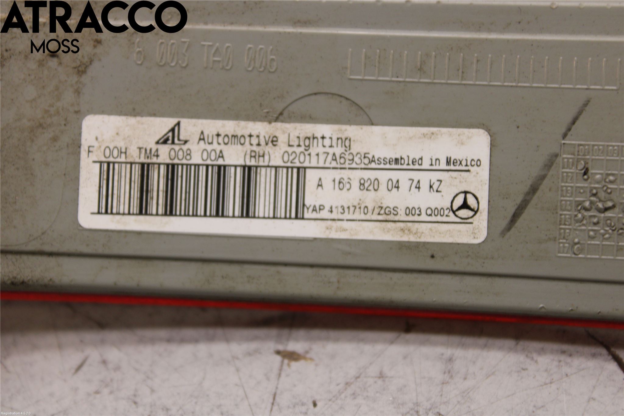 Mercedes-Benz MB GL/GLS-KLASS (X166) 12-19 Refleks Bak