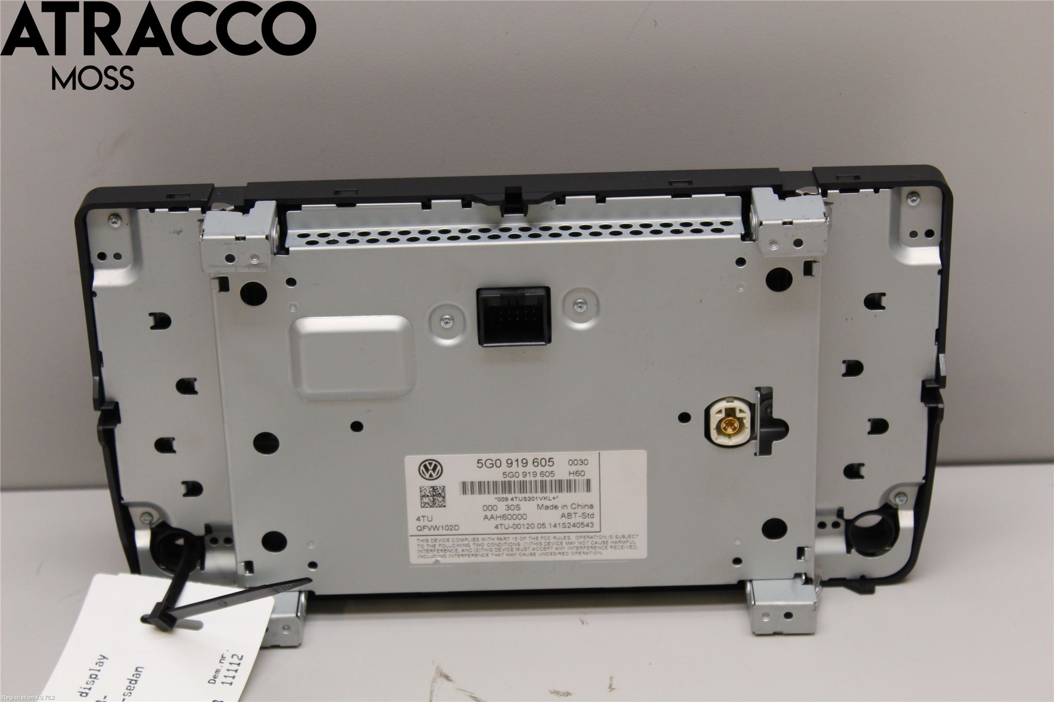 Volkswagen VW GOLF / E-GOLF VII 13-20 Multifunktionsdisplay