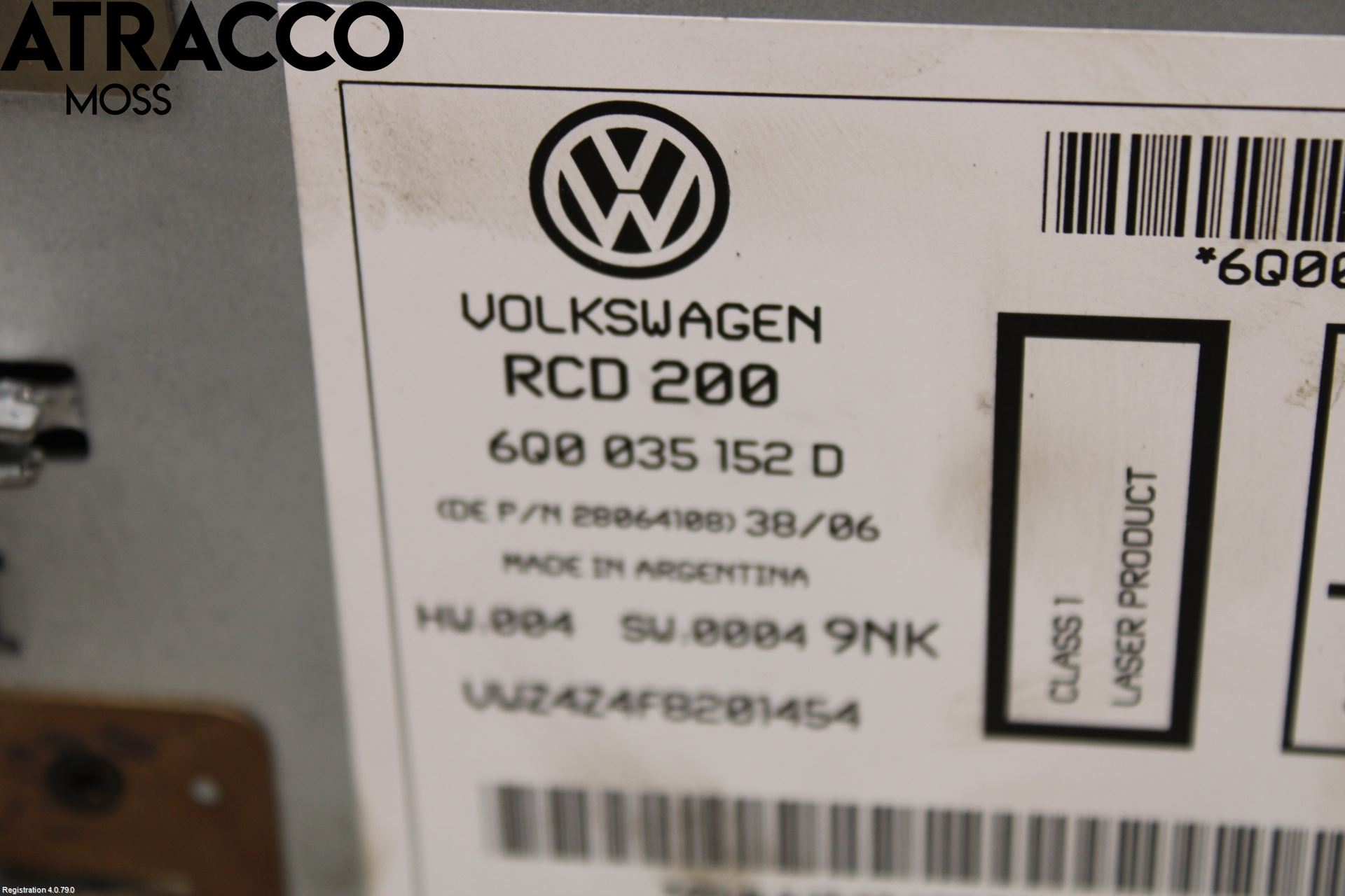 Volkswagen VW POLO 05-09 Stereo Radio Med Cd