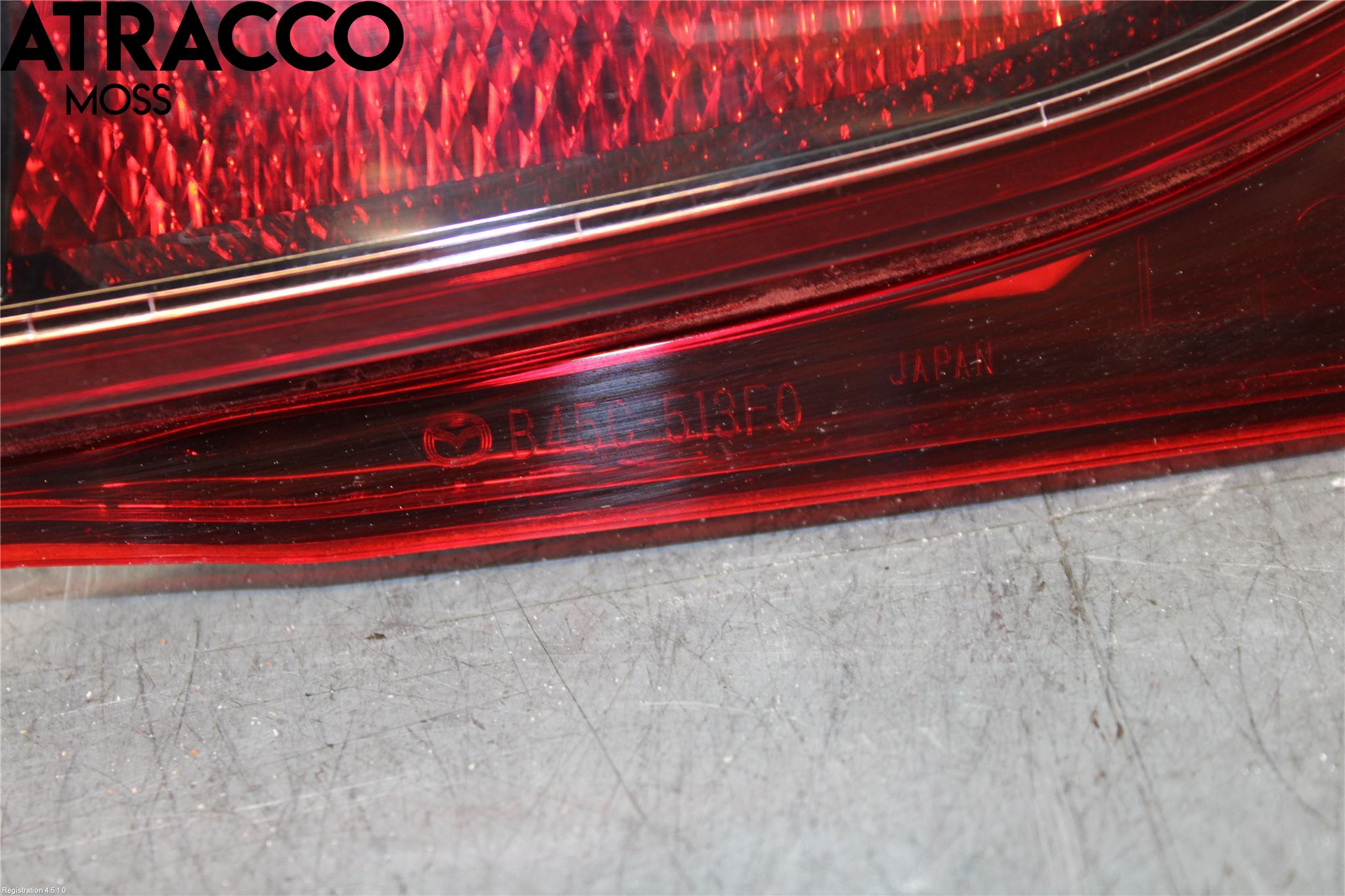 Mazda 3 III 14-19 Baklykt Venstre  På Luke(Indre