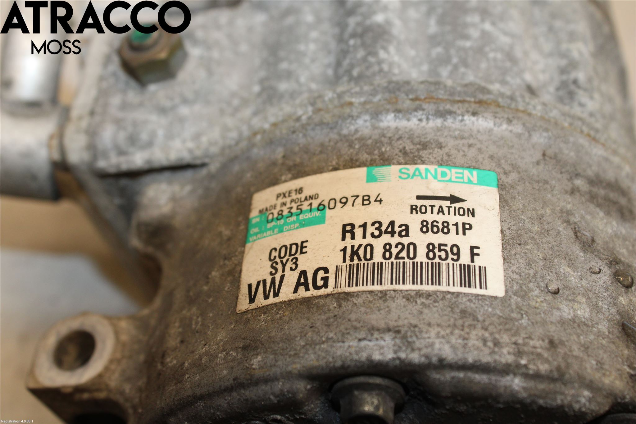 Volkswagen VW TOURAN 03-10 Varme Ac Kompressor