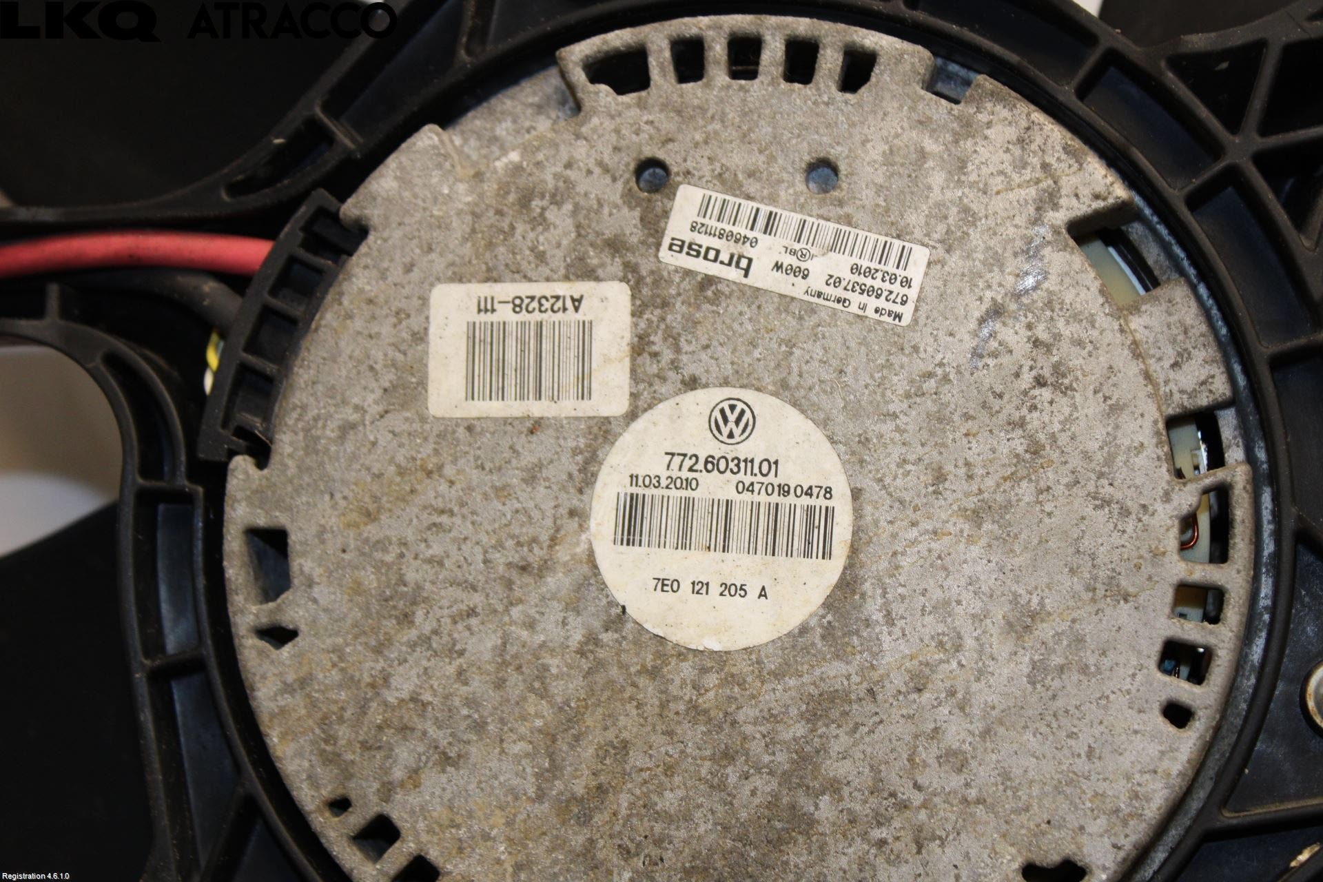 Volkswagen VW TRANSP/CARAVELLE (T5) 04-15 Kjølevifte Elektrisk