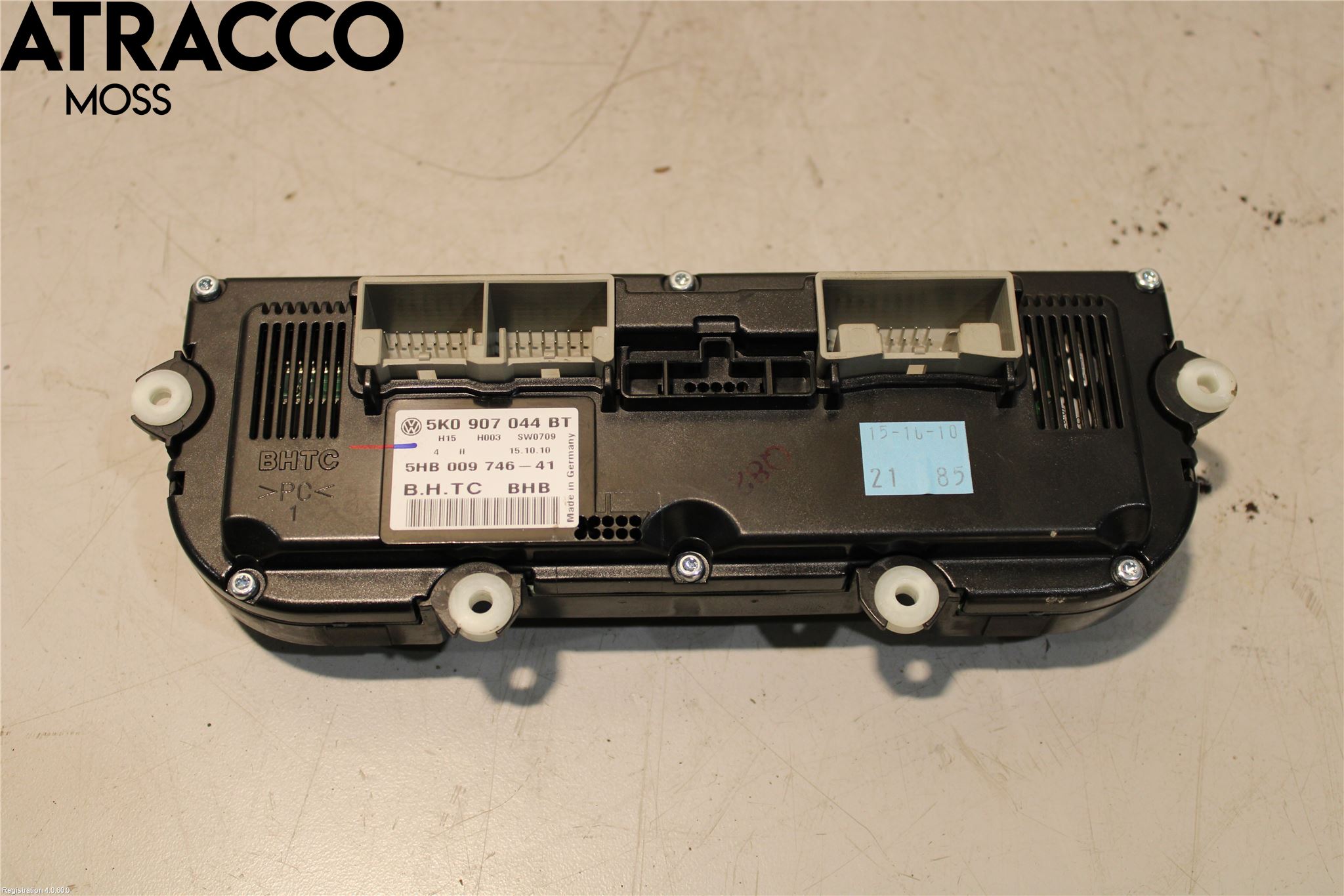 Volkswagen VW GOLF VI 09-13 Varme Ac Betjening-Display