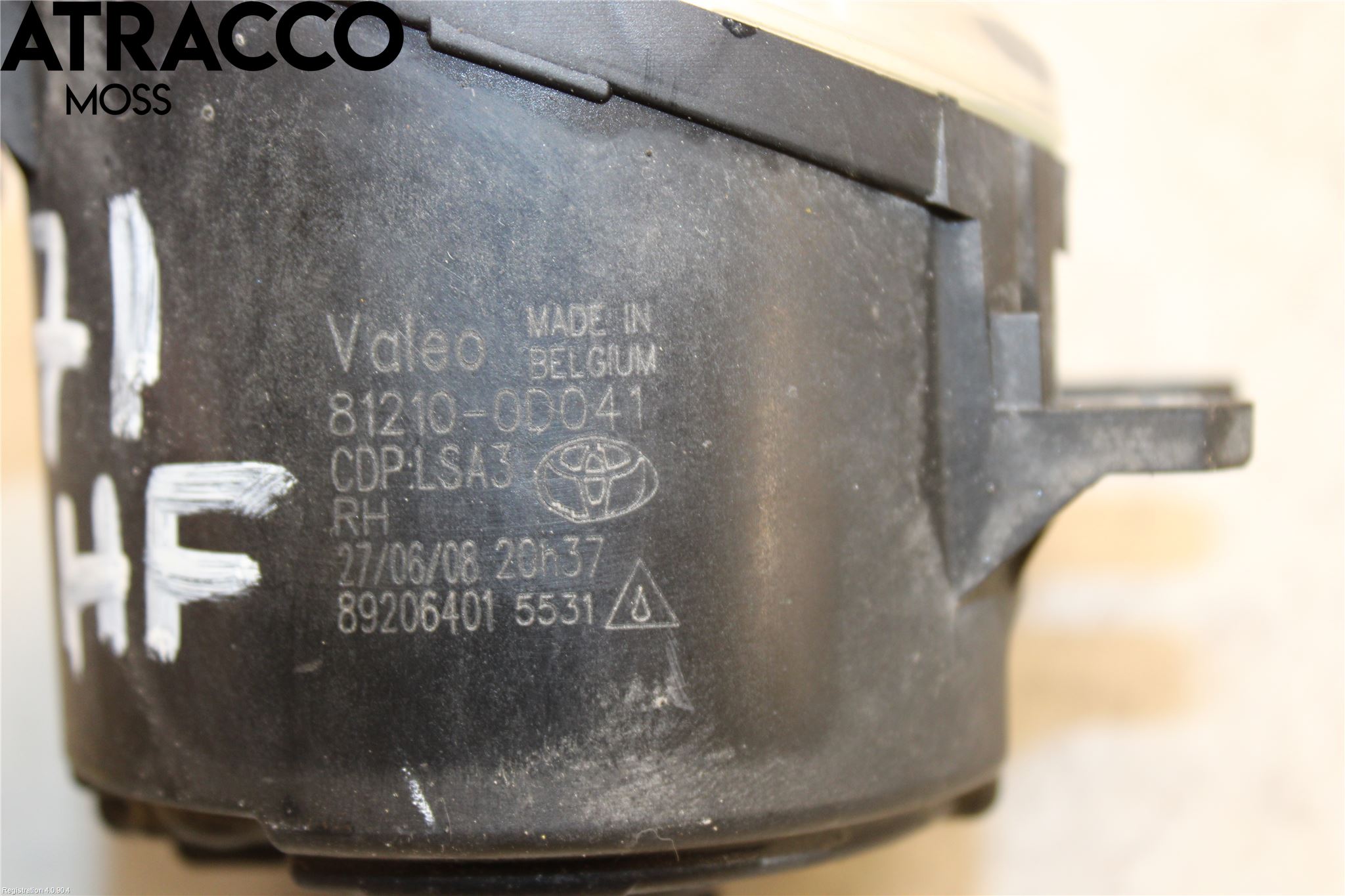 Toyota AURIS 10-12 Frontlykt-Kurve-Tåkelys