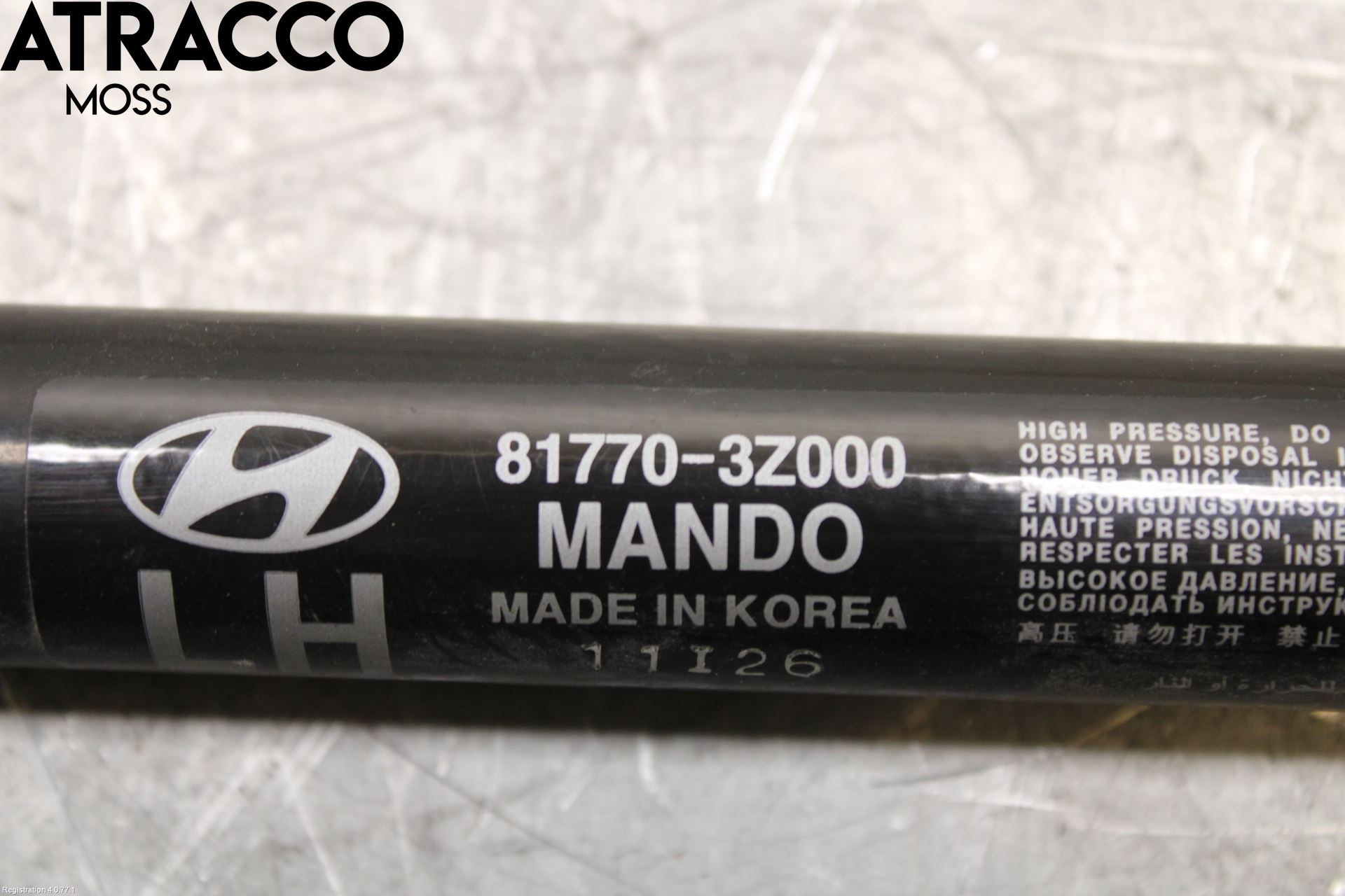 Hyundai i40 08-15 Bakluke Demper-Gassfjær