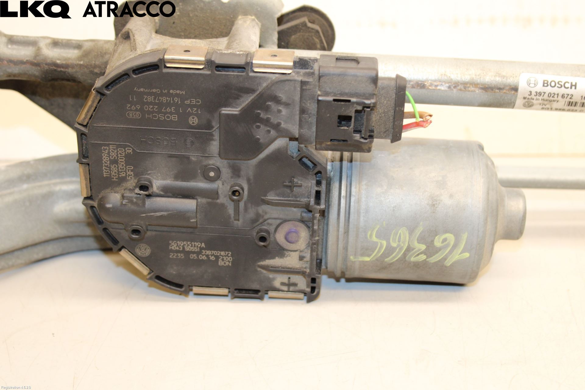 Volkswagen VW GOLF / E-GOLF VII 13-20 Viskermotor Frontrute