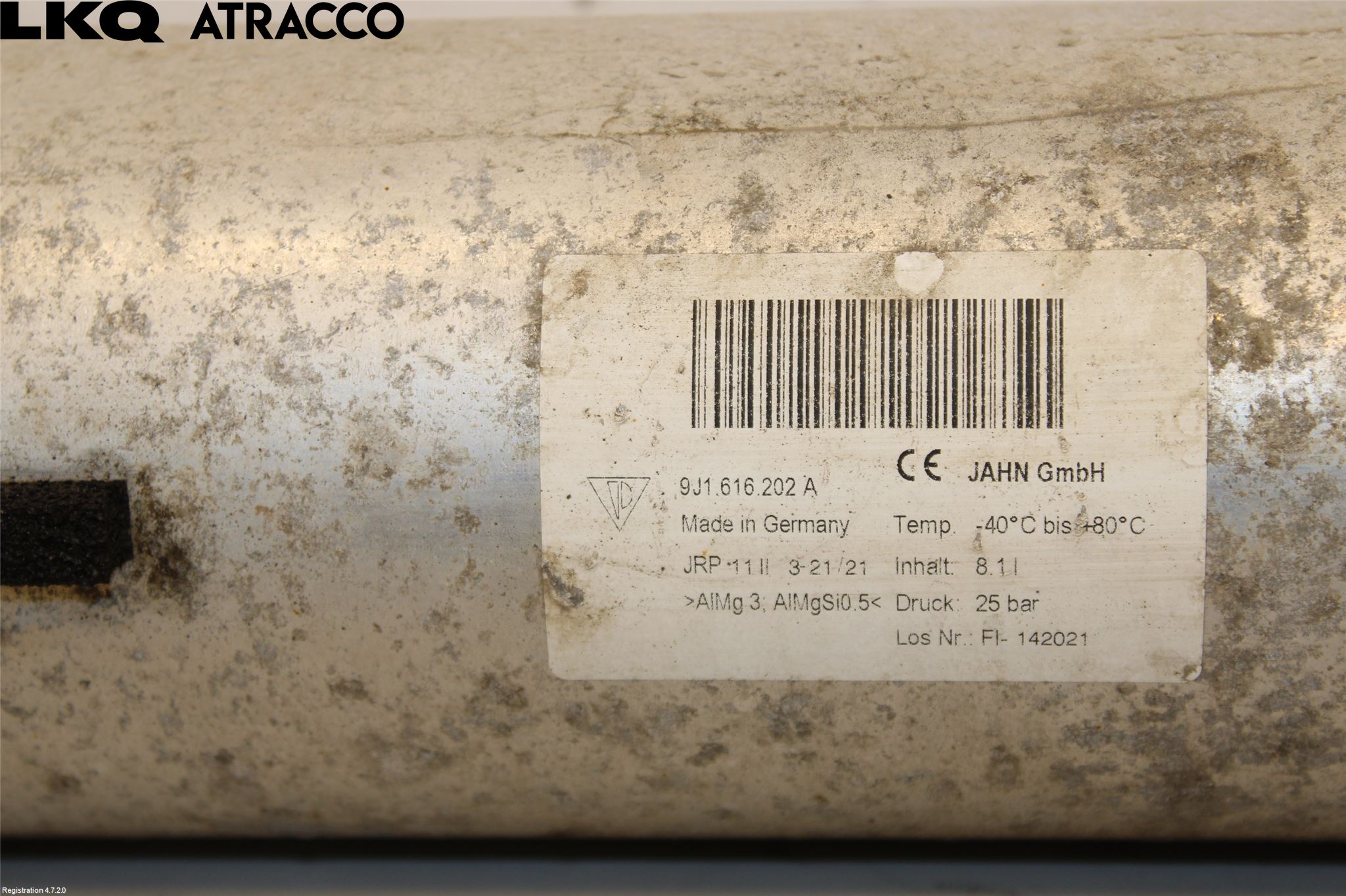 Porsche TAYCAN 20- Nivå/Lufrfrändring Trycktank