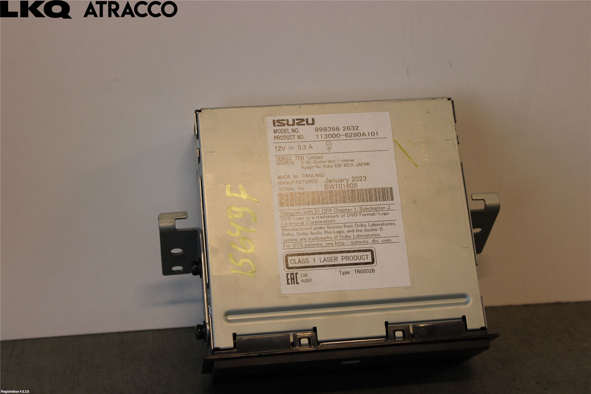 Isuzu D-MAX Stereo Dvd Spiller