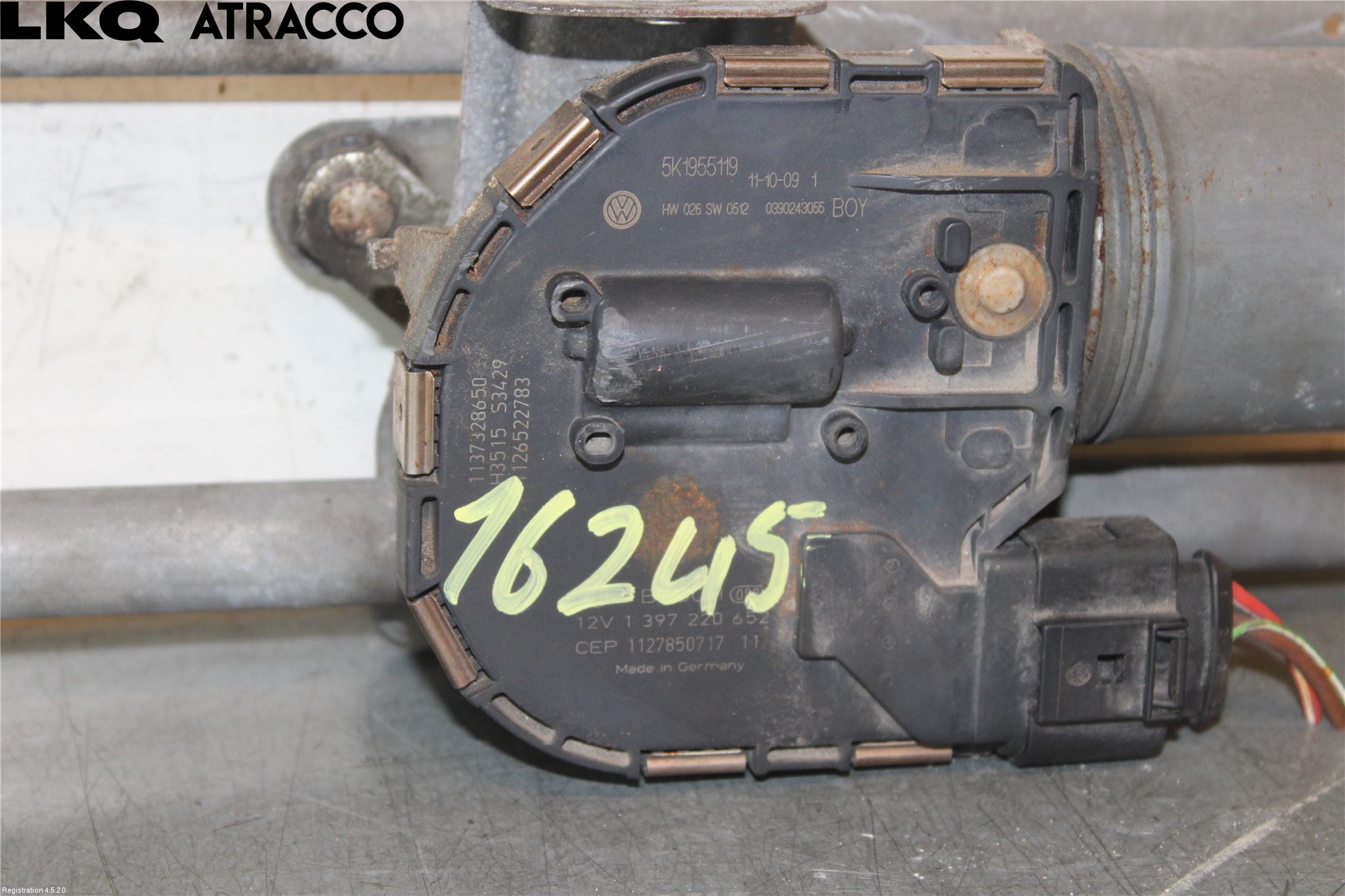 Volkswagen VW GOLF VI 09-13 Viskermotor Frontrute