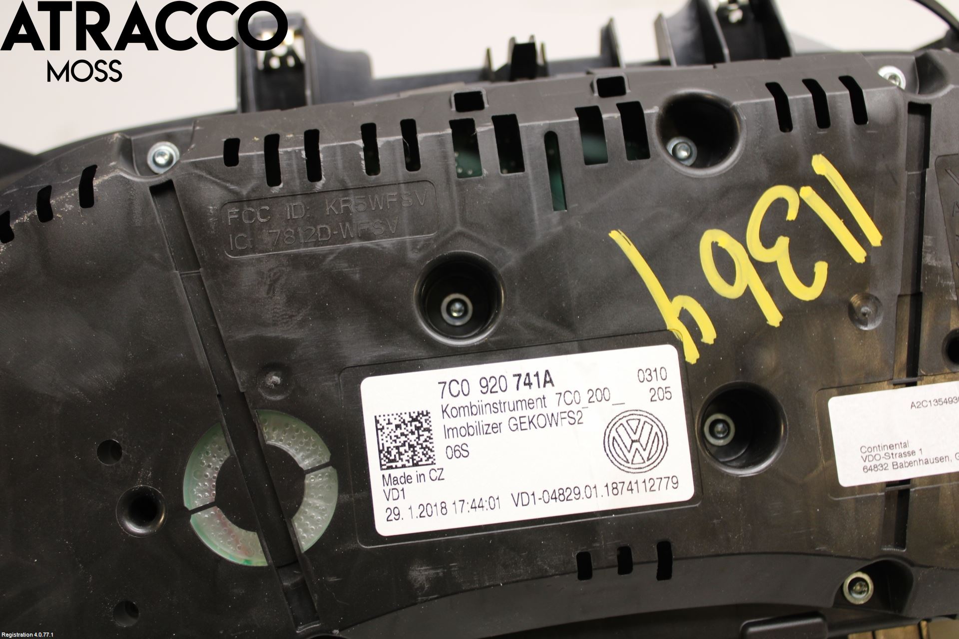 Volkswagen VW CRAFTER II / E-CRAFTER 17- Instr Kombinert