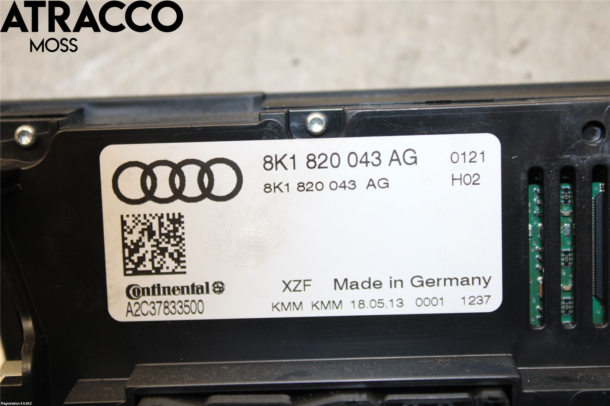 Audi A4 12-15 Varme Ac Betjening-Display