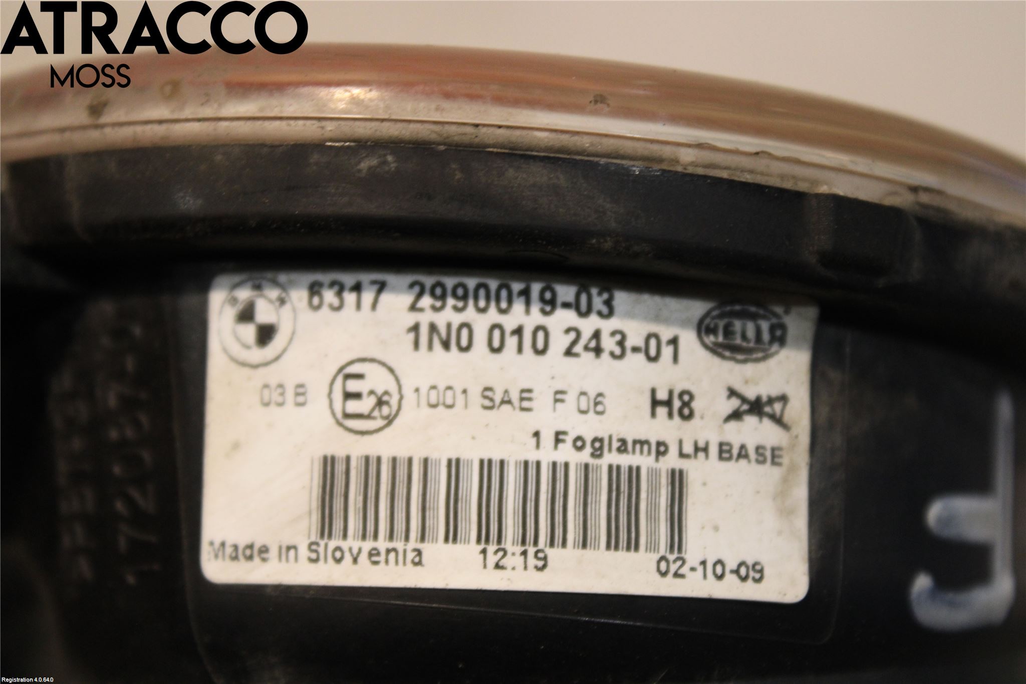 BMW X1 E84 10-15 Frontlykt-Kurve-Tåkelys