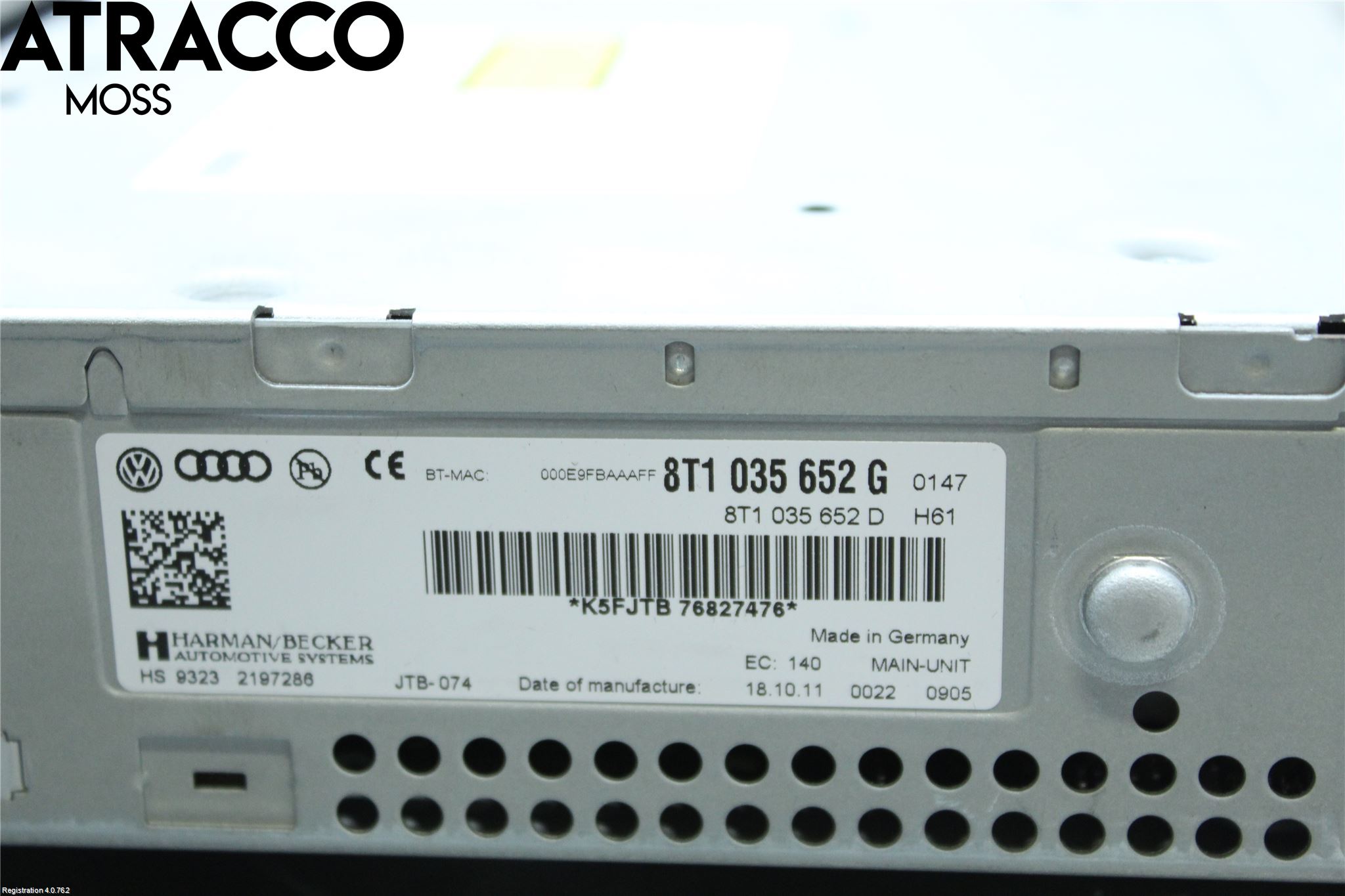 Audi A4/S4 08-11 Stereo Radio Med Cd