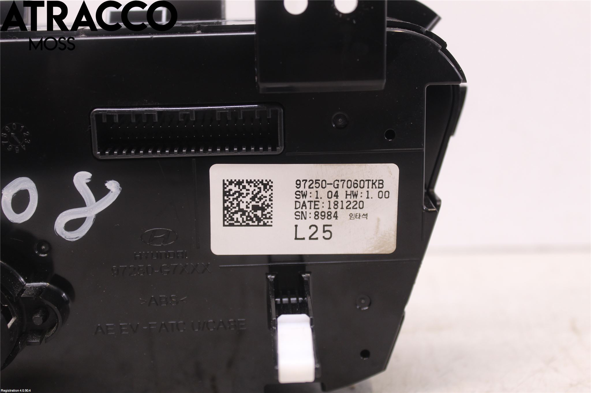 Hyundai IONIQ AE 17-22 Varme Ac Betjening-Display