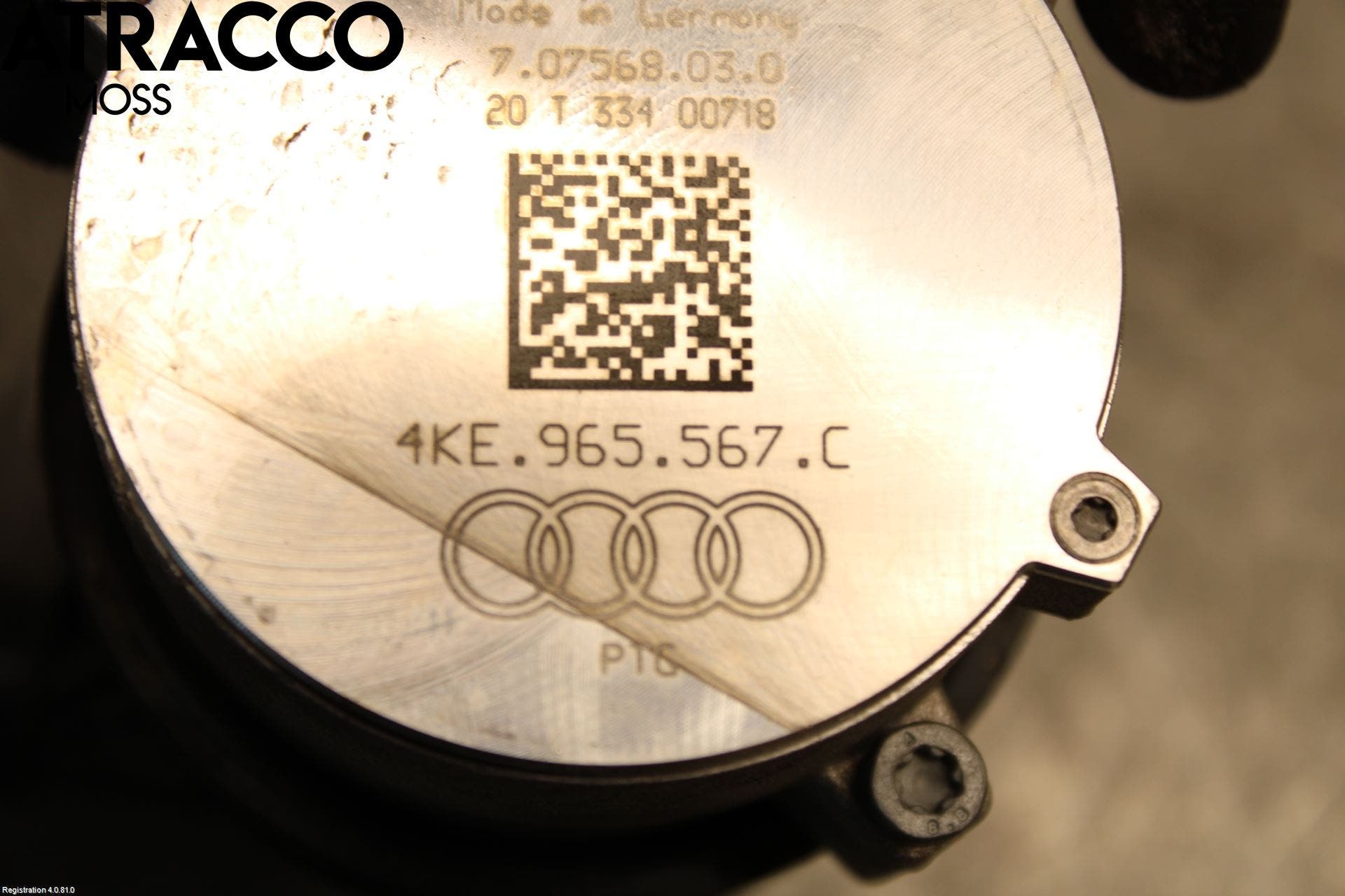 Audi E-TRON, S GE 19- Vannpumpe