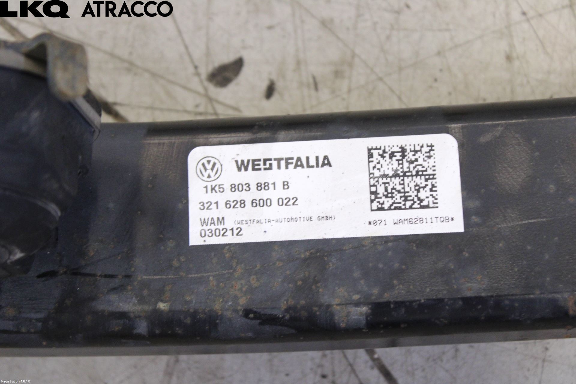 Volkswagen VW GOLF VI 09-13 Tilhengerfeste