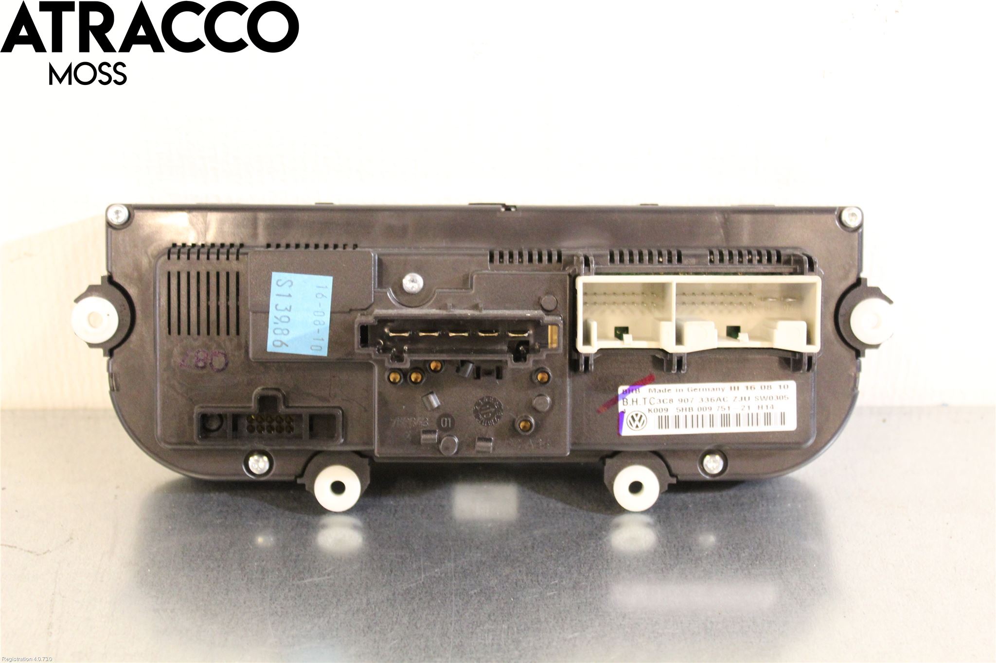 Volkswagen VW GOLF VI 09-13 Varme Ac Betjening-Display