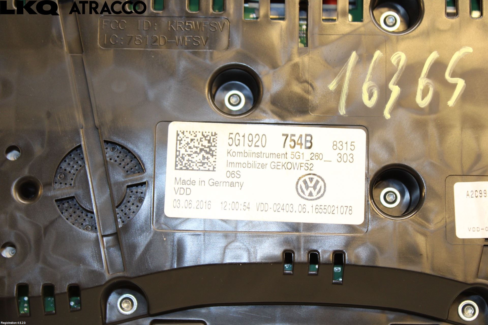 Volkswagen VW GOLF / E-GOLF VII 13-20 Instr Kombinert