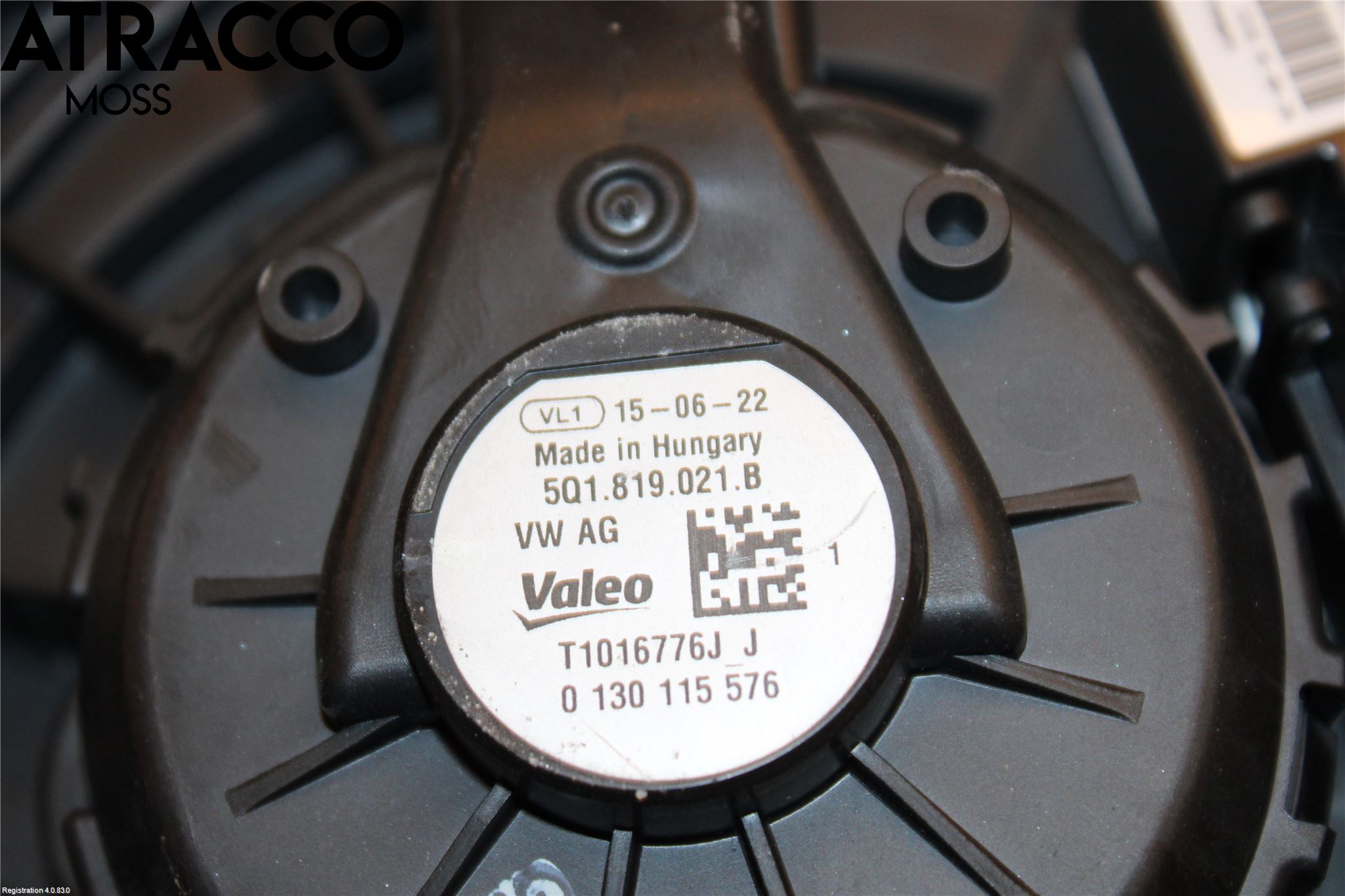 Volkswagen VW GOLF / E-GOLF VII 13-20 Varme Ac Varmeapparatvifte