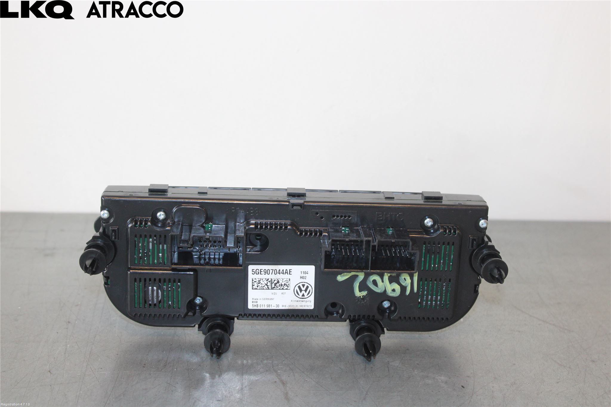 Volkswagen VW GOLF / E-GOLF VII 13-20 Varme Ac Betjening-Display