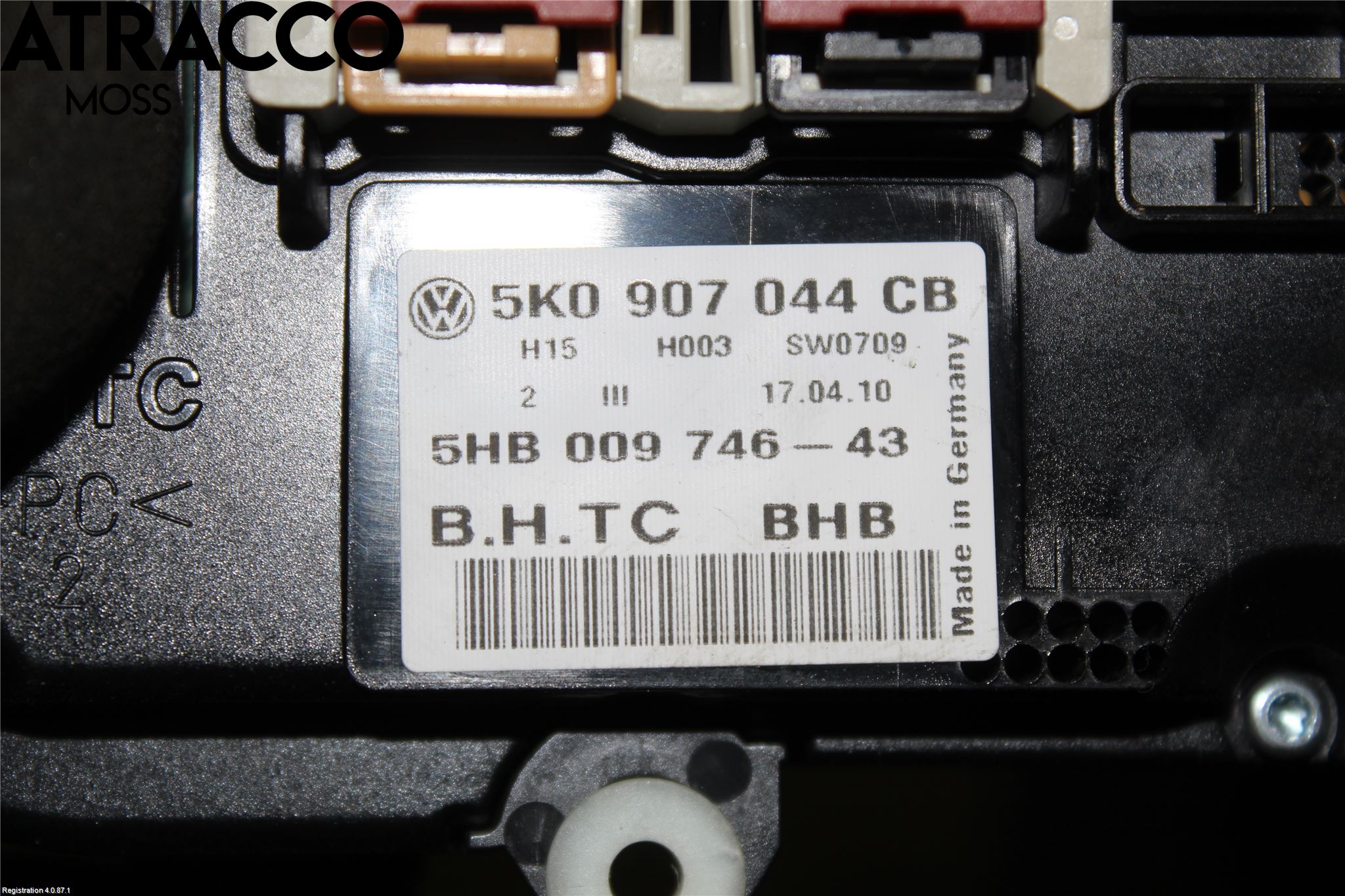 Volkswagen VW TIGUAN 07-16 Varme Ac Betjening-Display