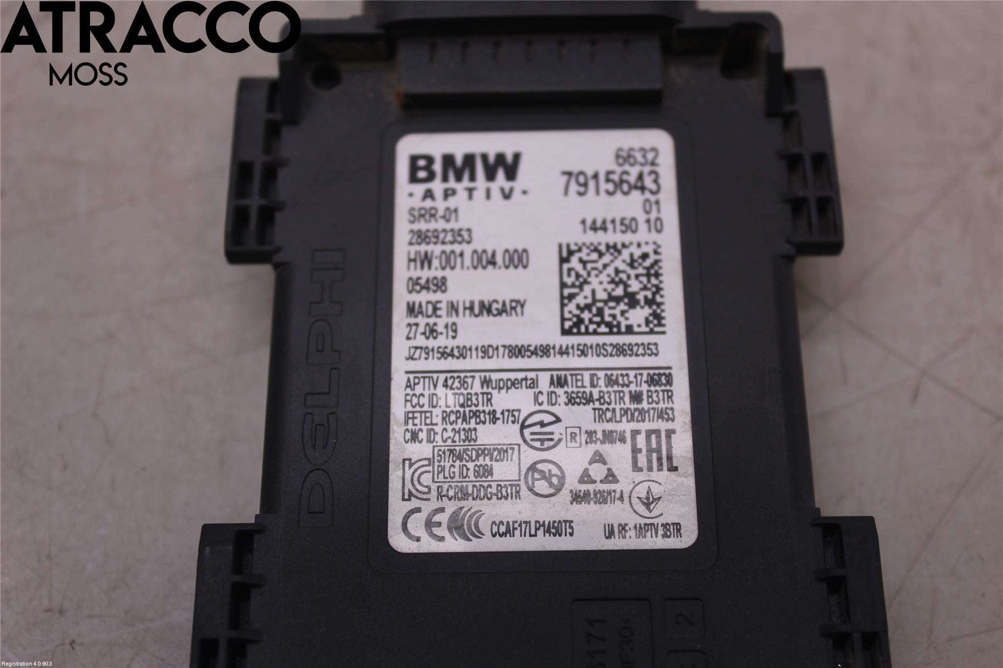 BMW 5 G30/G31/F90 17-23 Sensor Kollisjonsbeskyttelse