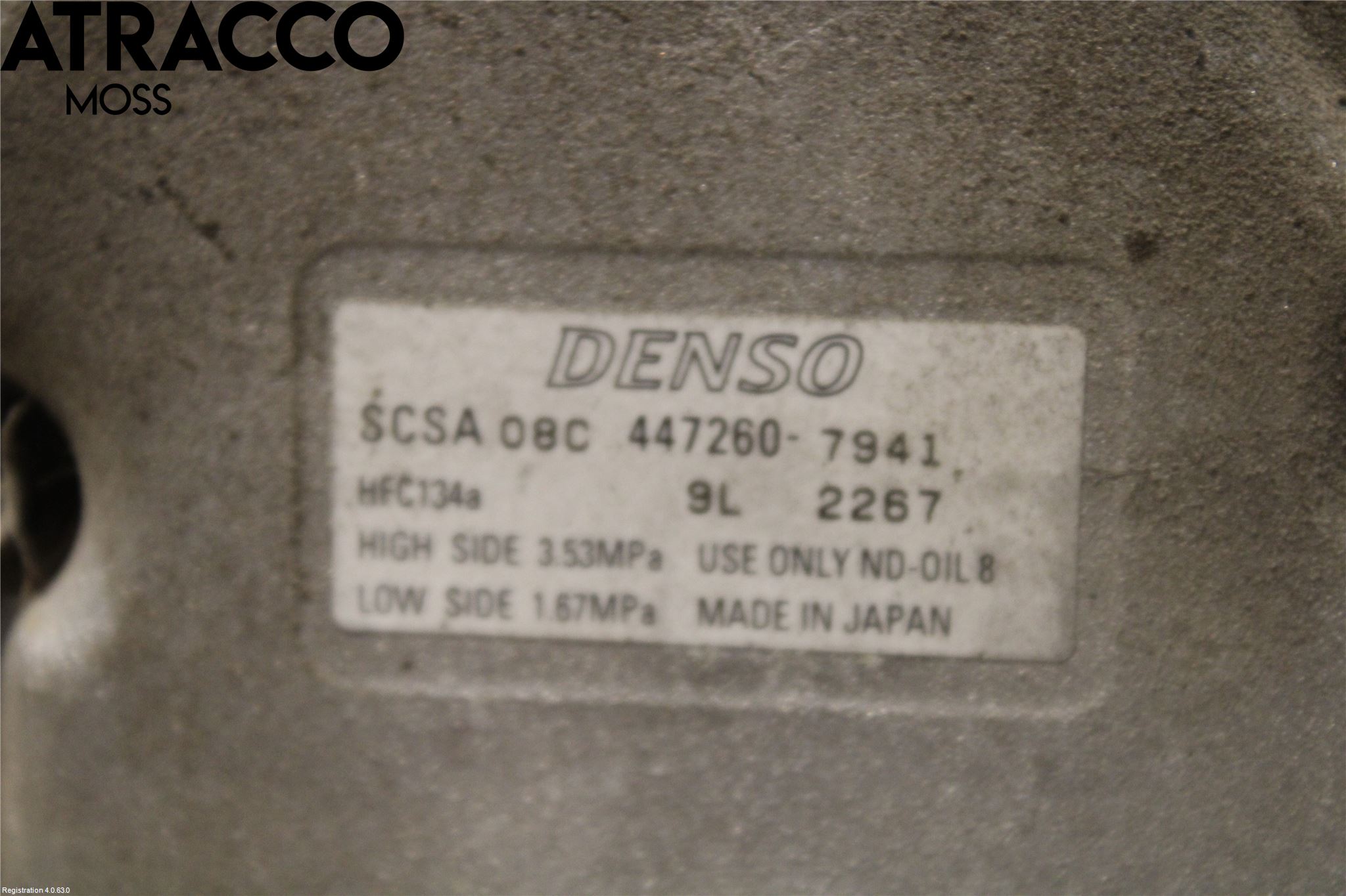 Subaru OUTBACK 10-15 Varme Ac Kompressor