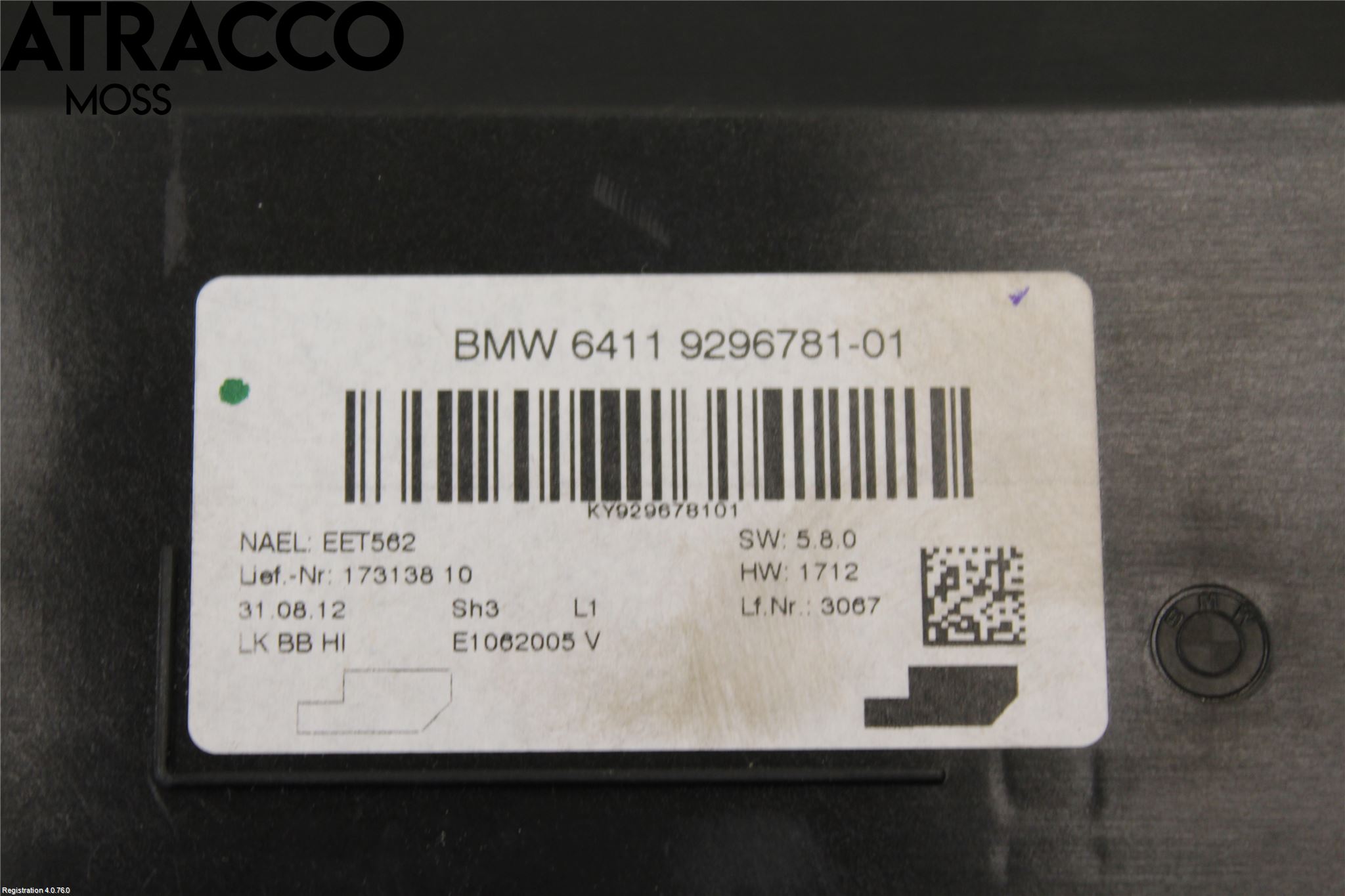 BMW 1 F20/F21 11-19 Styreenhet Klima