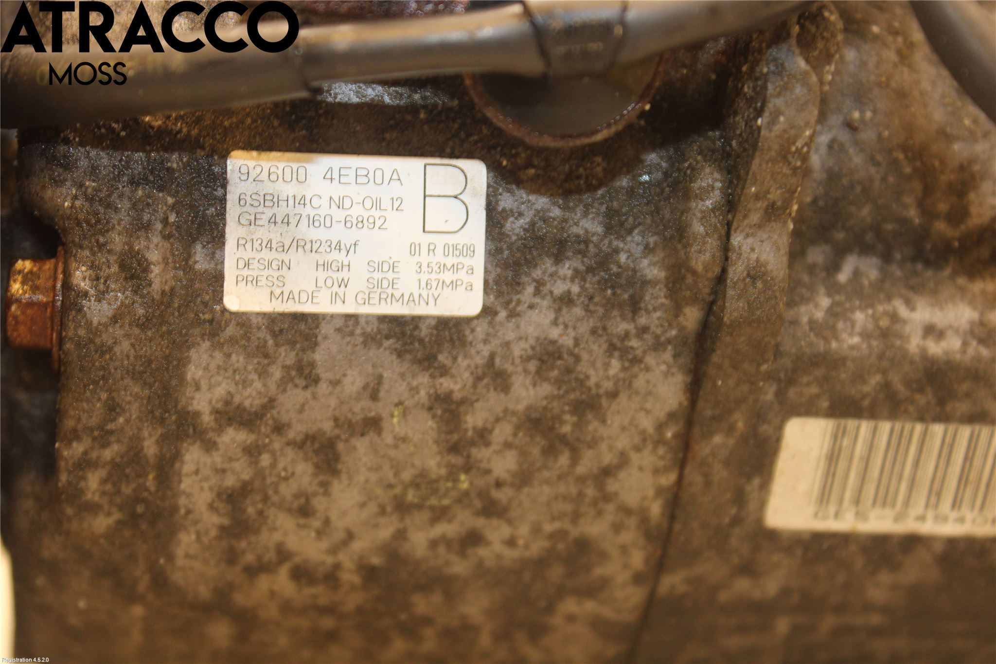 Nissan QASHQAI 14-17 Varme Ac Kompressor