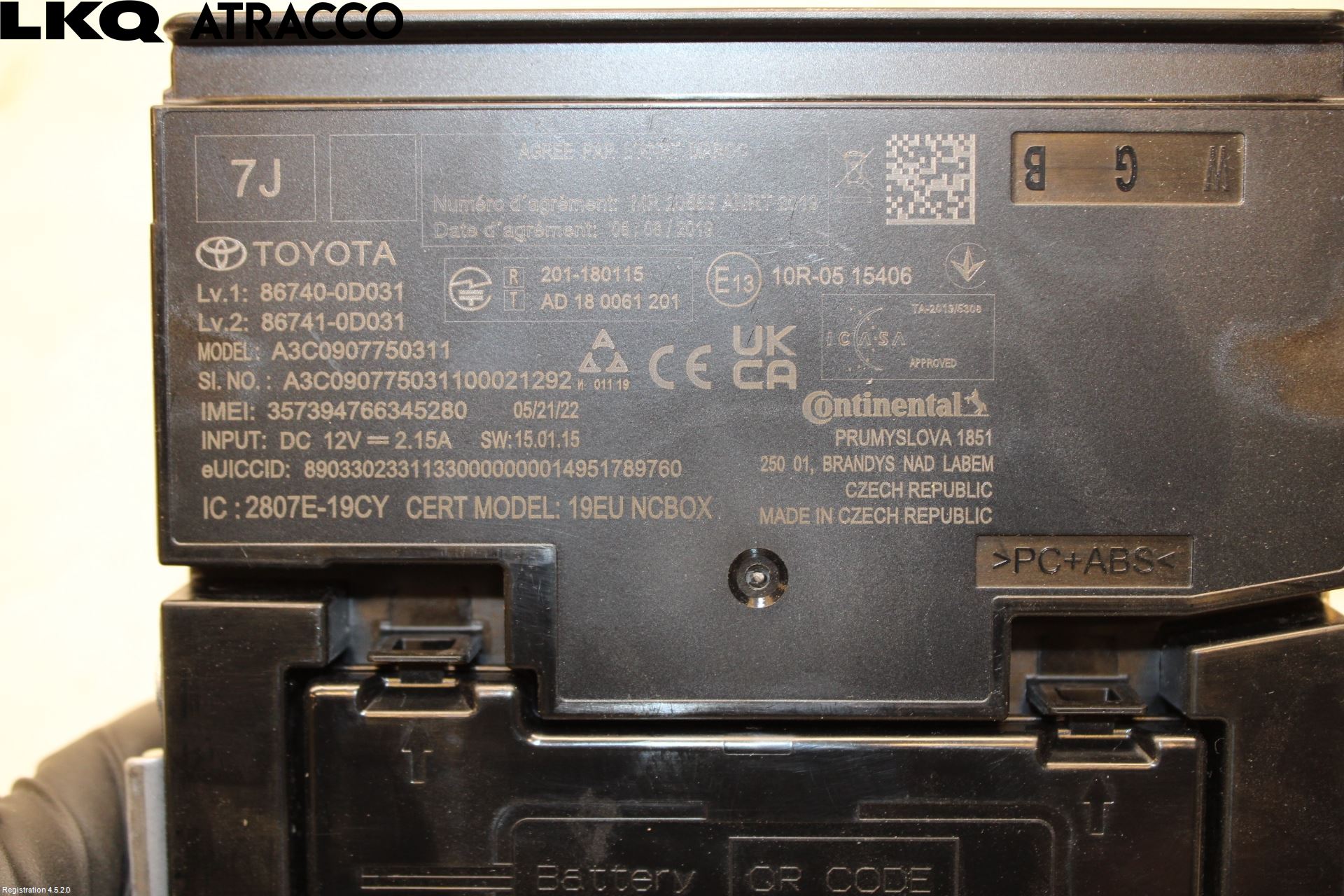 Toyota YARIS CROSS XP21 21- Styreenhet Øvrig