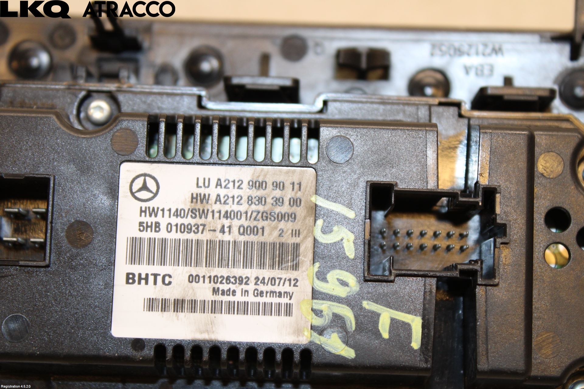 Mercedes-Benz MB E-KLASS (W212) 09-16 Varme Ac Betjening-Display