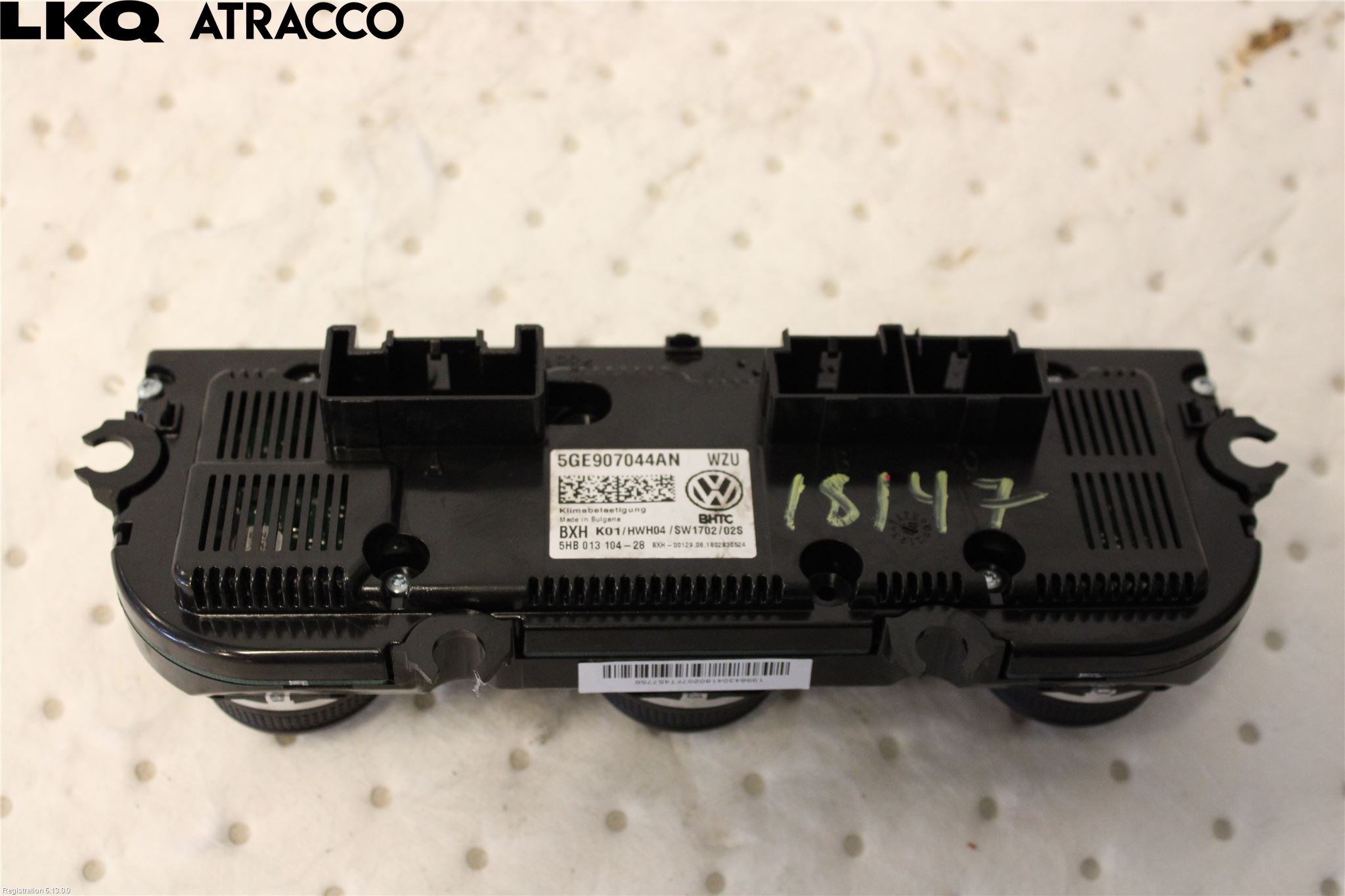 Volkswagen VW GOLF / E-GOLF VII 13-20 Varme Ac Betjening-Display