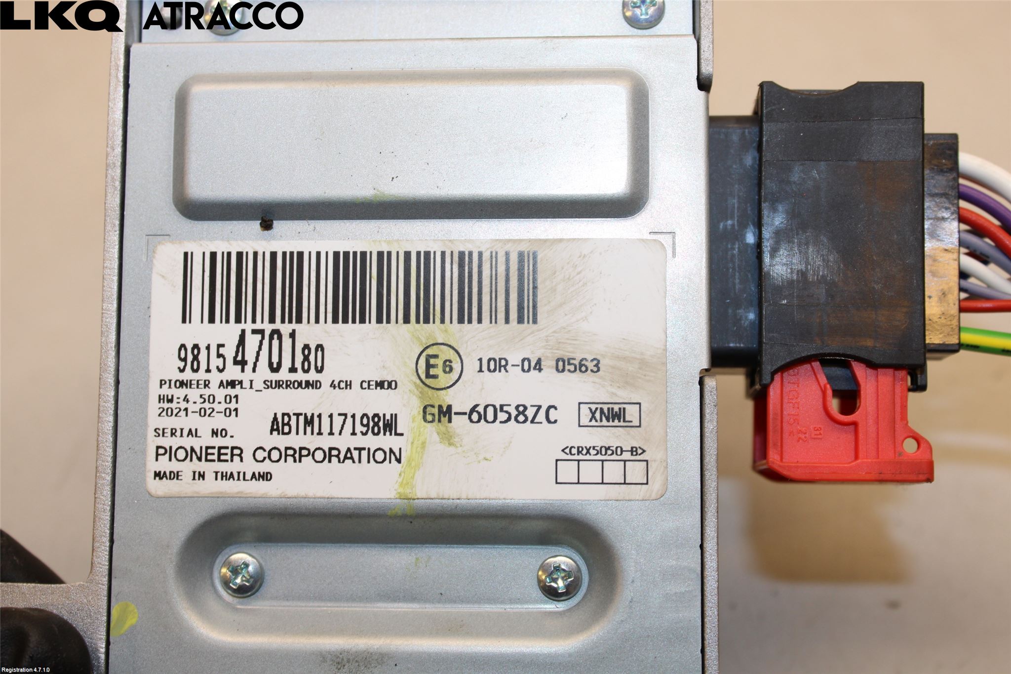 Citroen C4/E-C4 C4X/E-C4X III 21- Stereo Forsterker