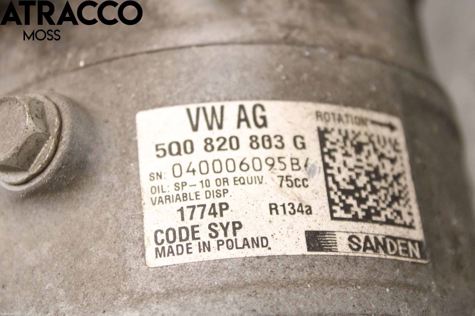 Skoda RAPID Varme Ac Kompressor