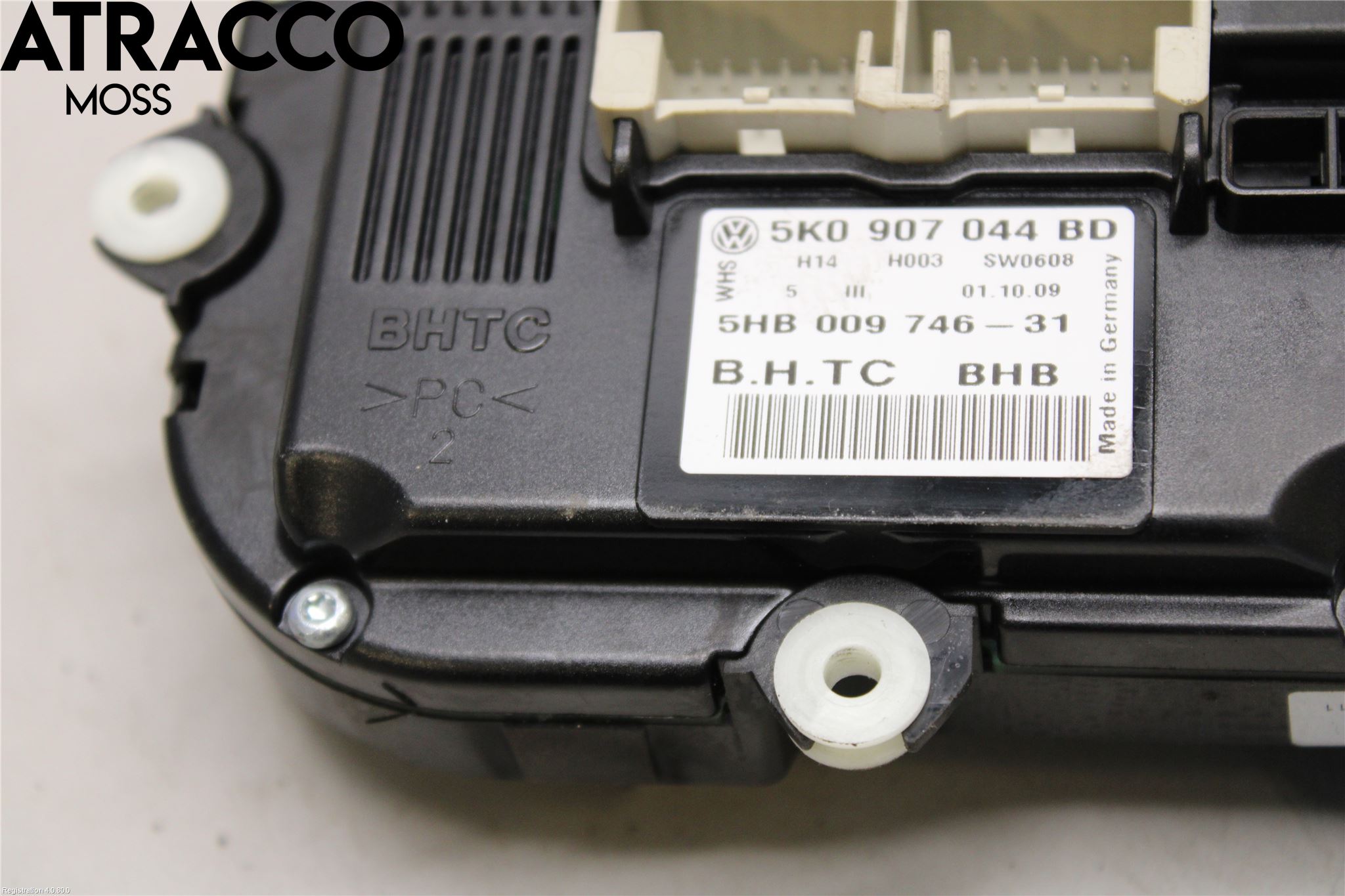 Volkswagen VW GOLF VI 09-13 Varme Ac Betjening-Display