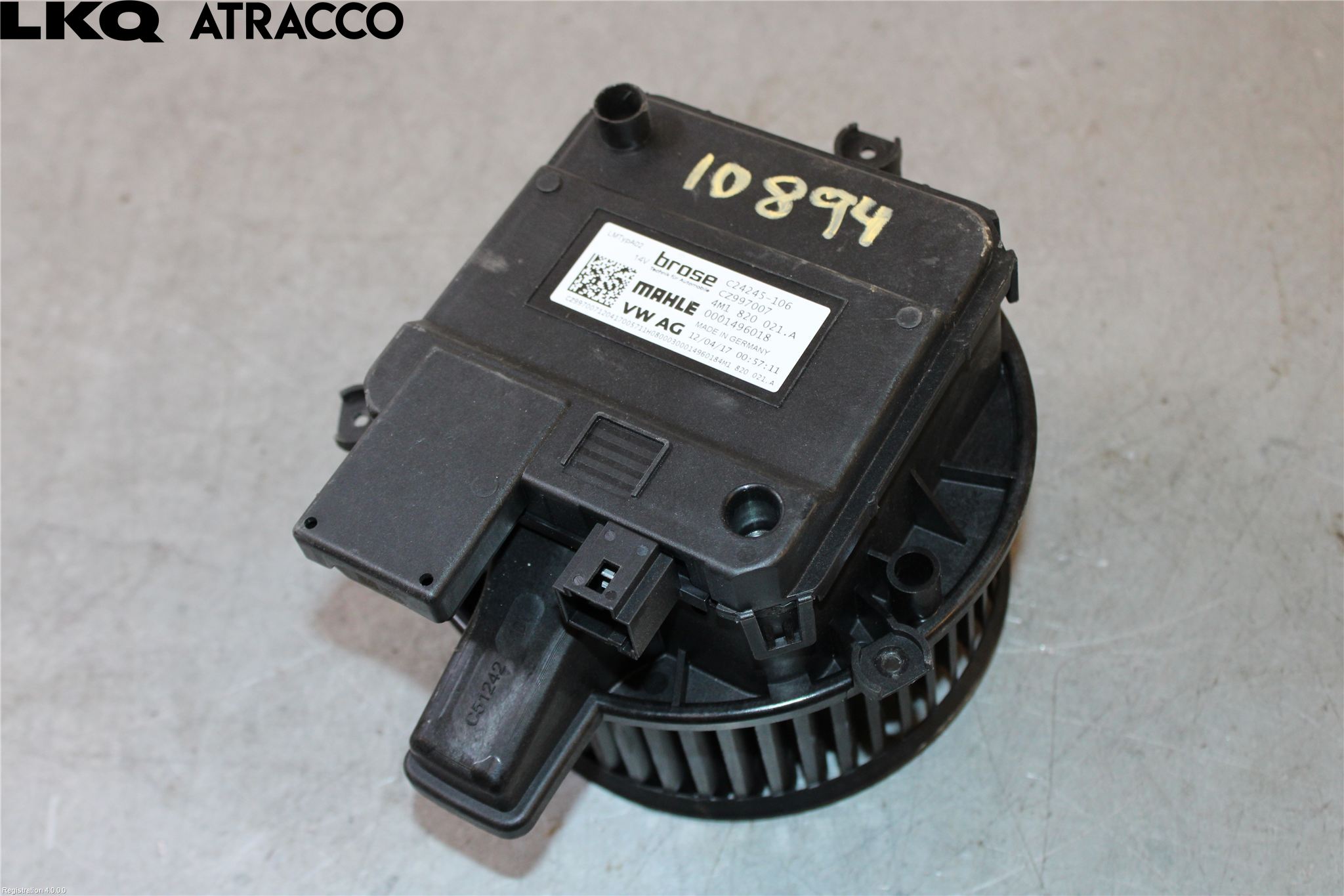 Audi A4/S4 B9 16-19 Varmeapparat Viftemotor