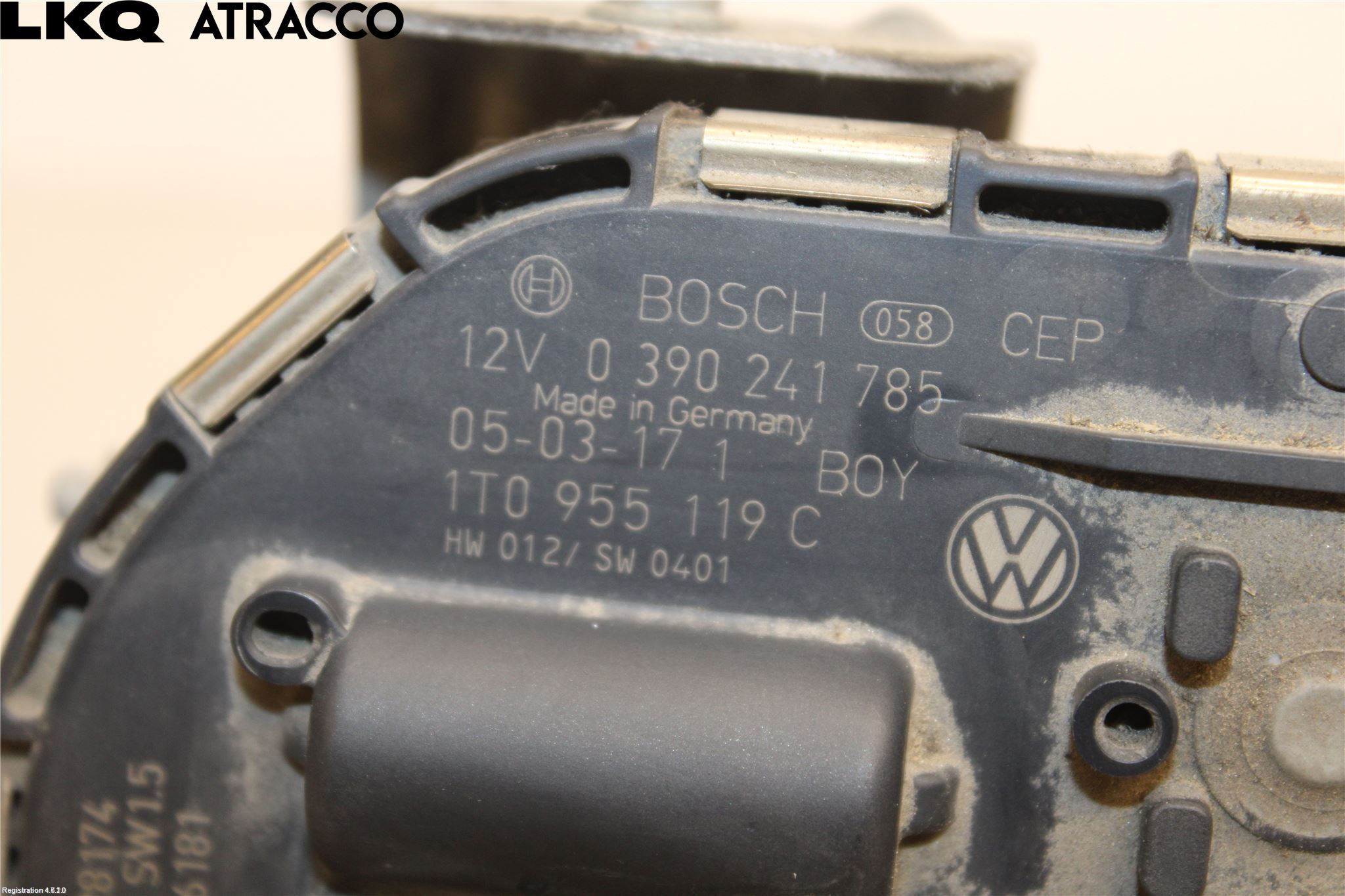 Volkswagen VW TOURAN 03-10 Viskermotor Frontrute