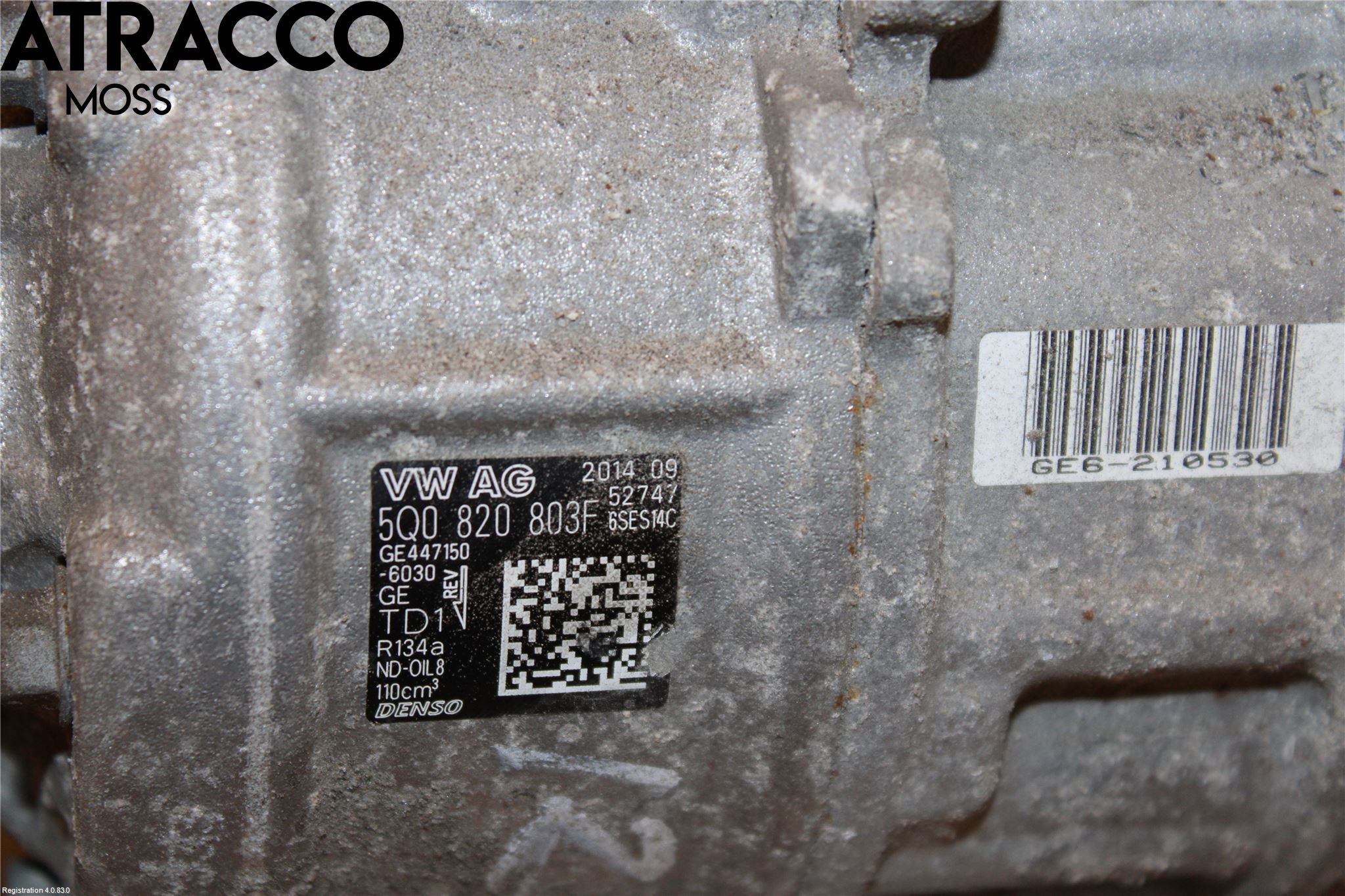 Volkswagen VW GOLF / E-GOLF VII 13-20 Varme Ac Kompressor