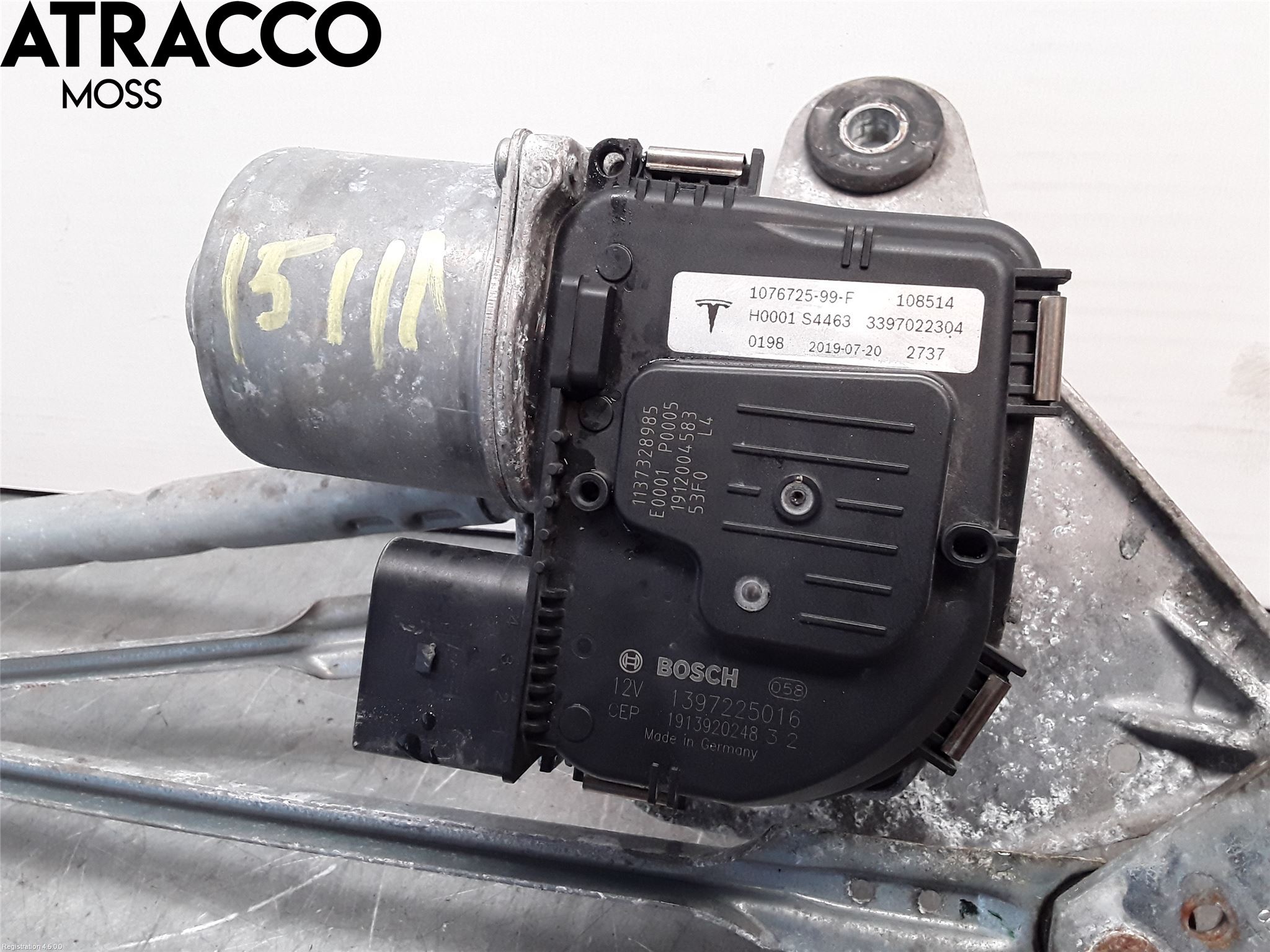 Tesla MODEL 3 17- Viskermotor Frontrute