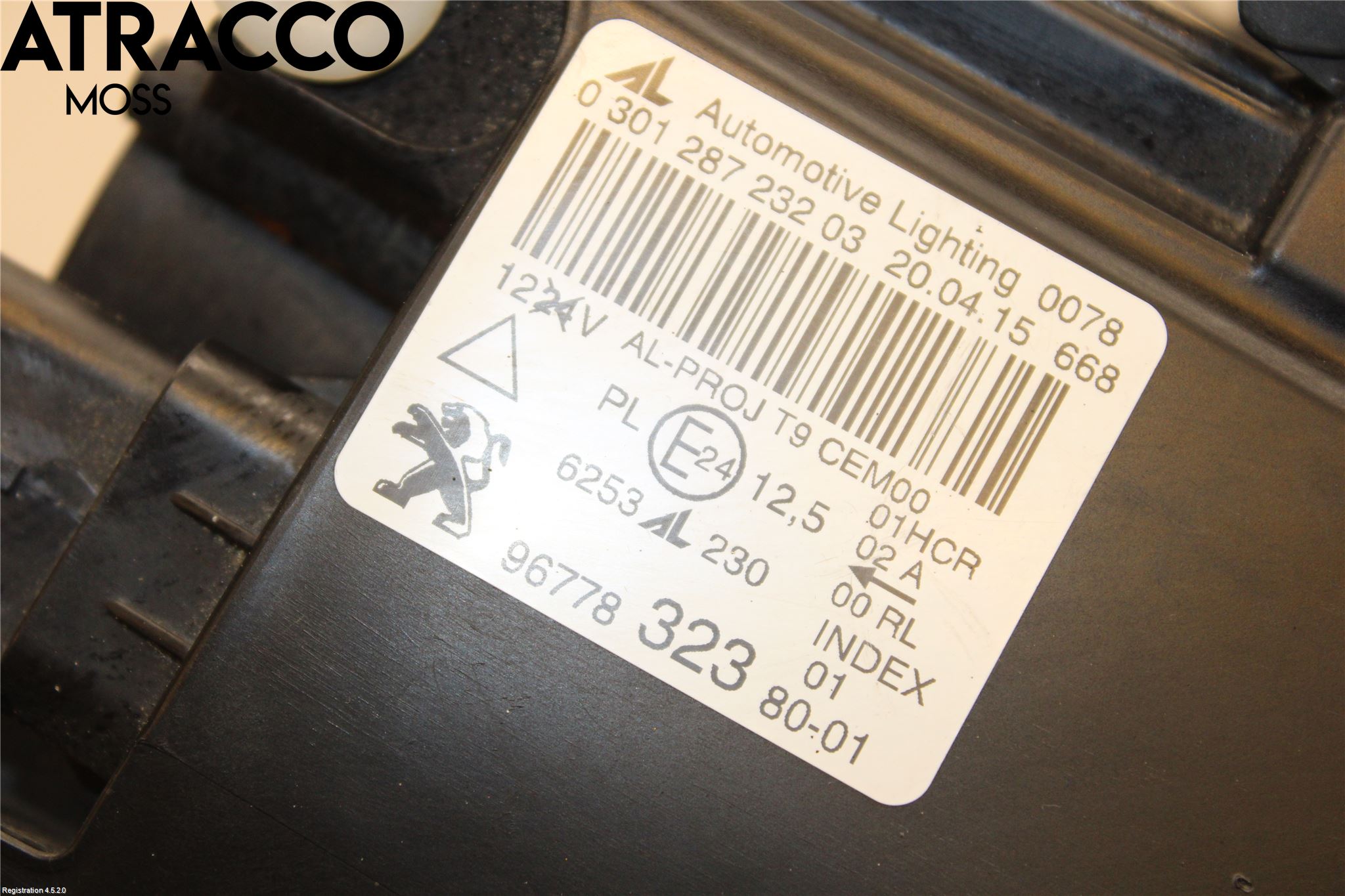 Peugeot 308 14-21 Frontlykt Høyre