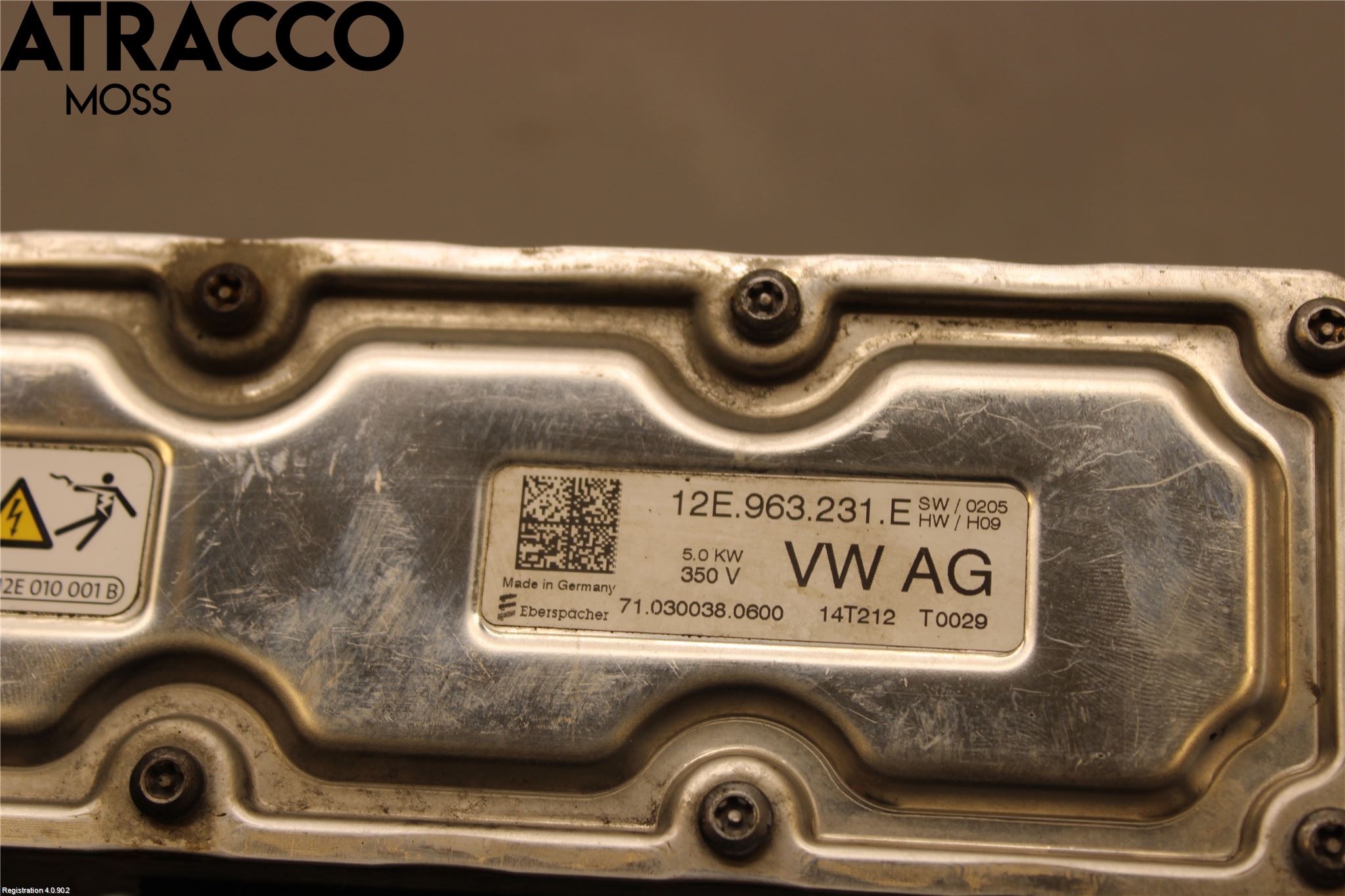 Volkswagen VW UP! / E-UP! Motorvarmer Elektrisk