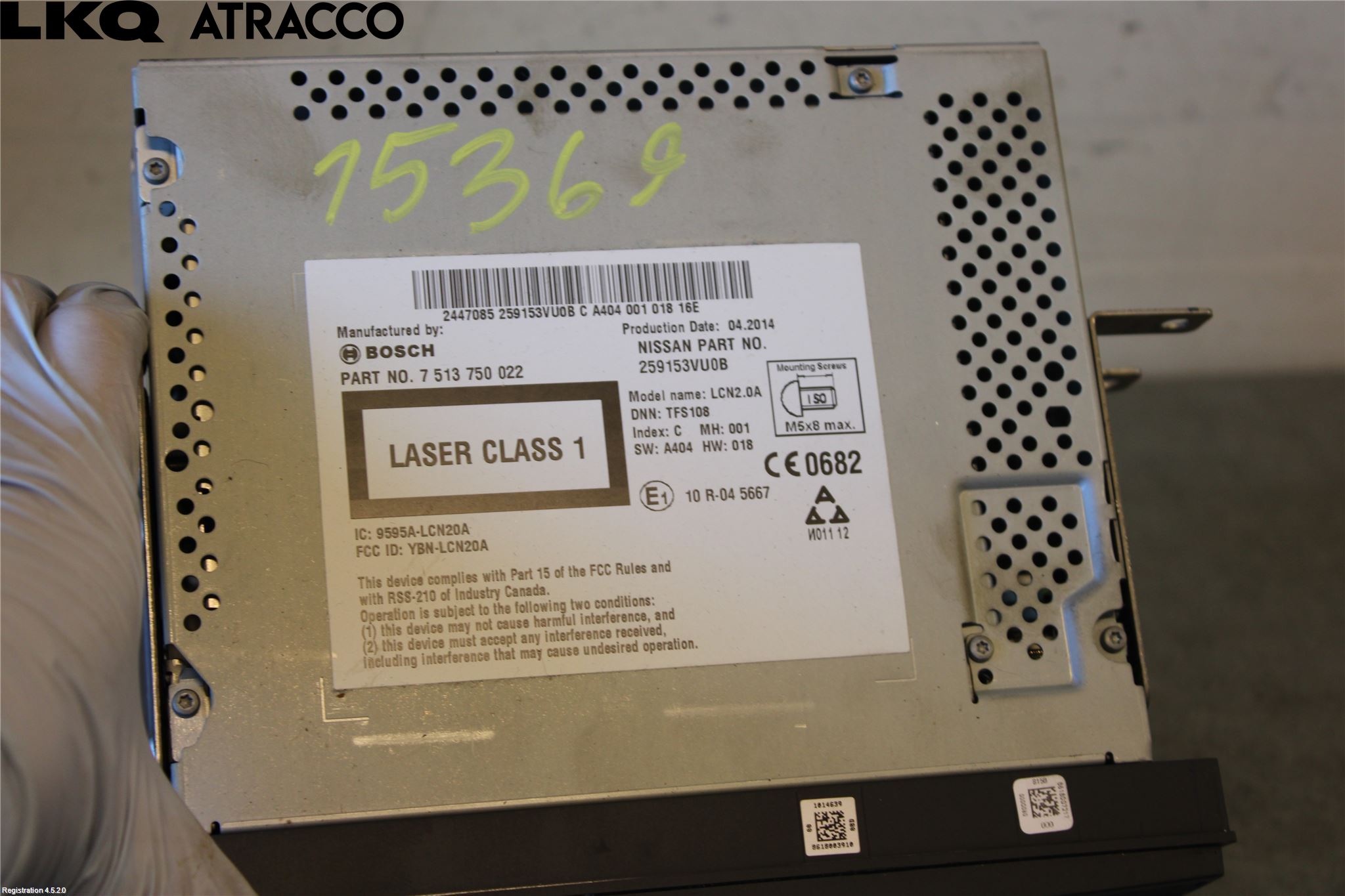 Nissan E-NV200/EVALIA Stereo Radio Med Cd