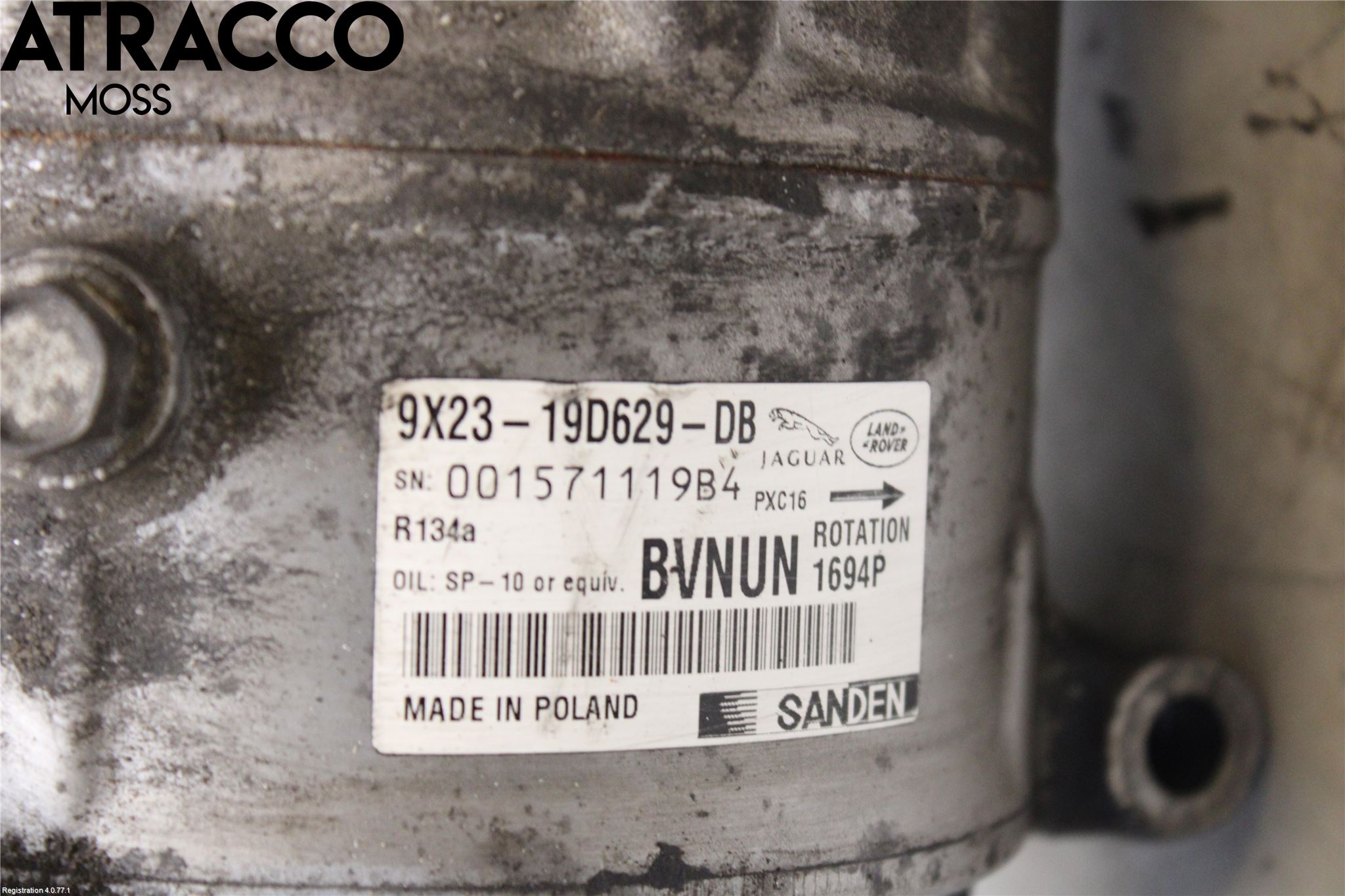 Landrover LAND ROVER DISCOVERY 4 10-16 Varme Ac Kompressor